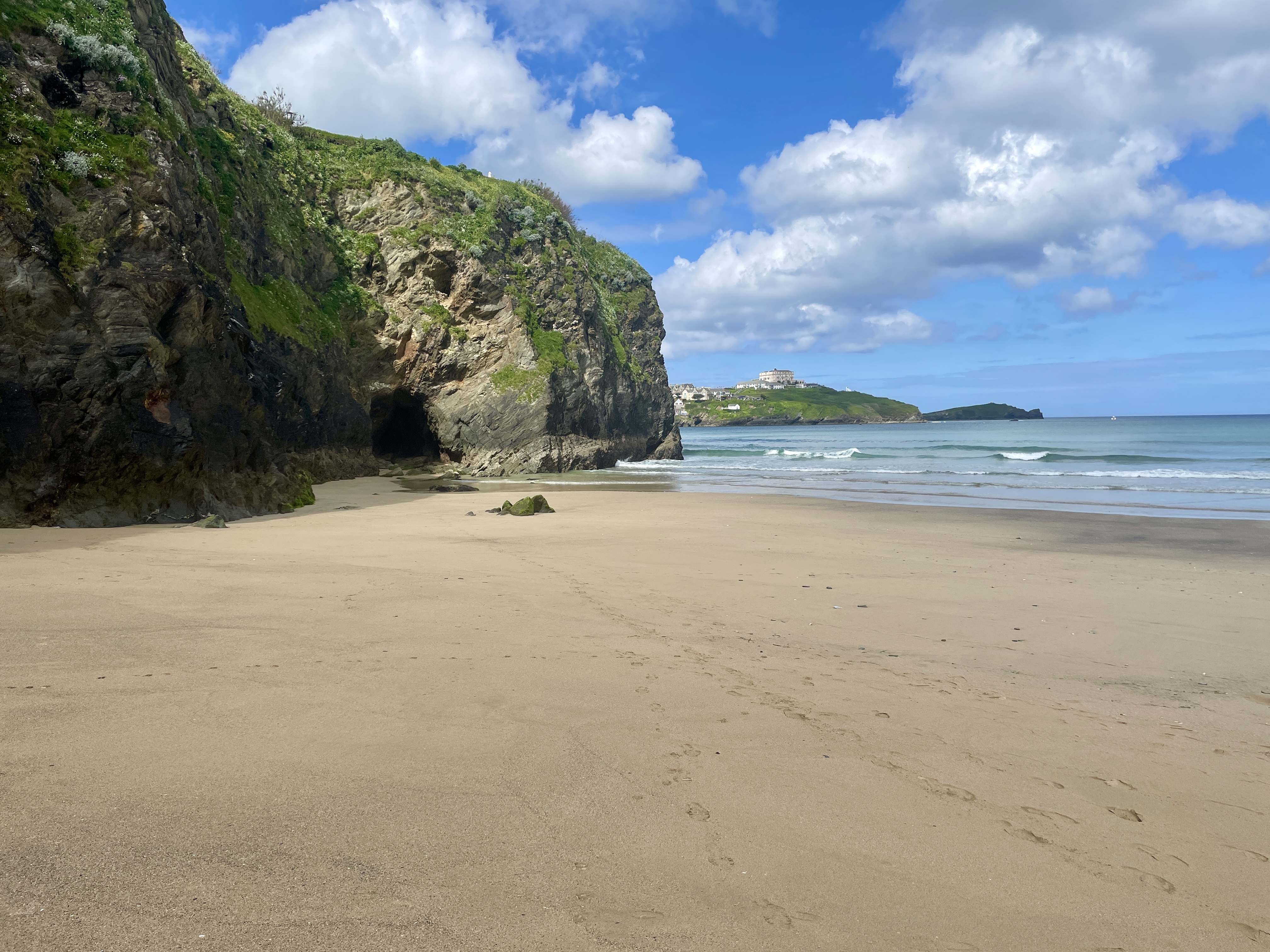 You can often find a serene spot all to yourself on Tolcarne Beach outside of the school holidays.