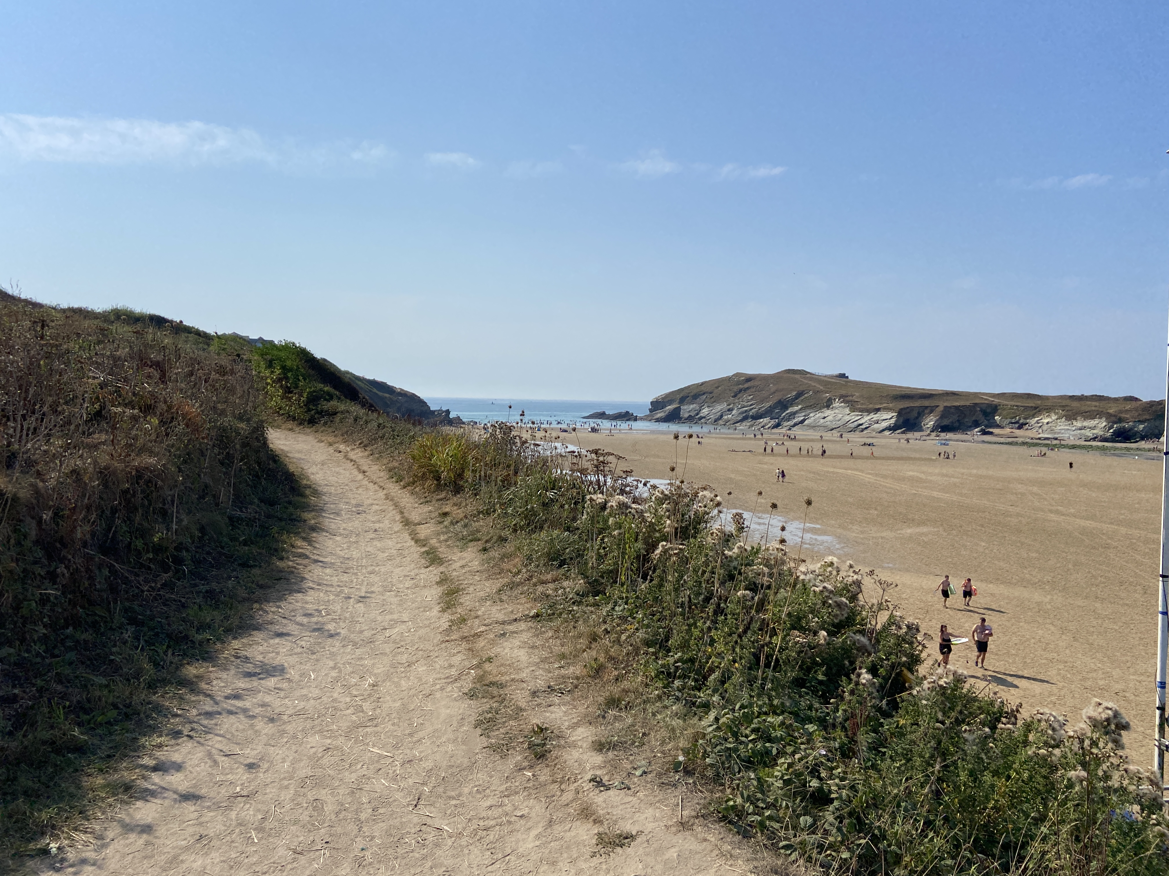 Porth beach at low tide