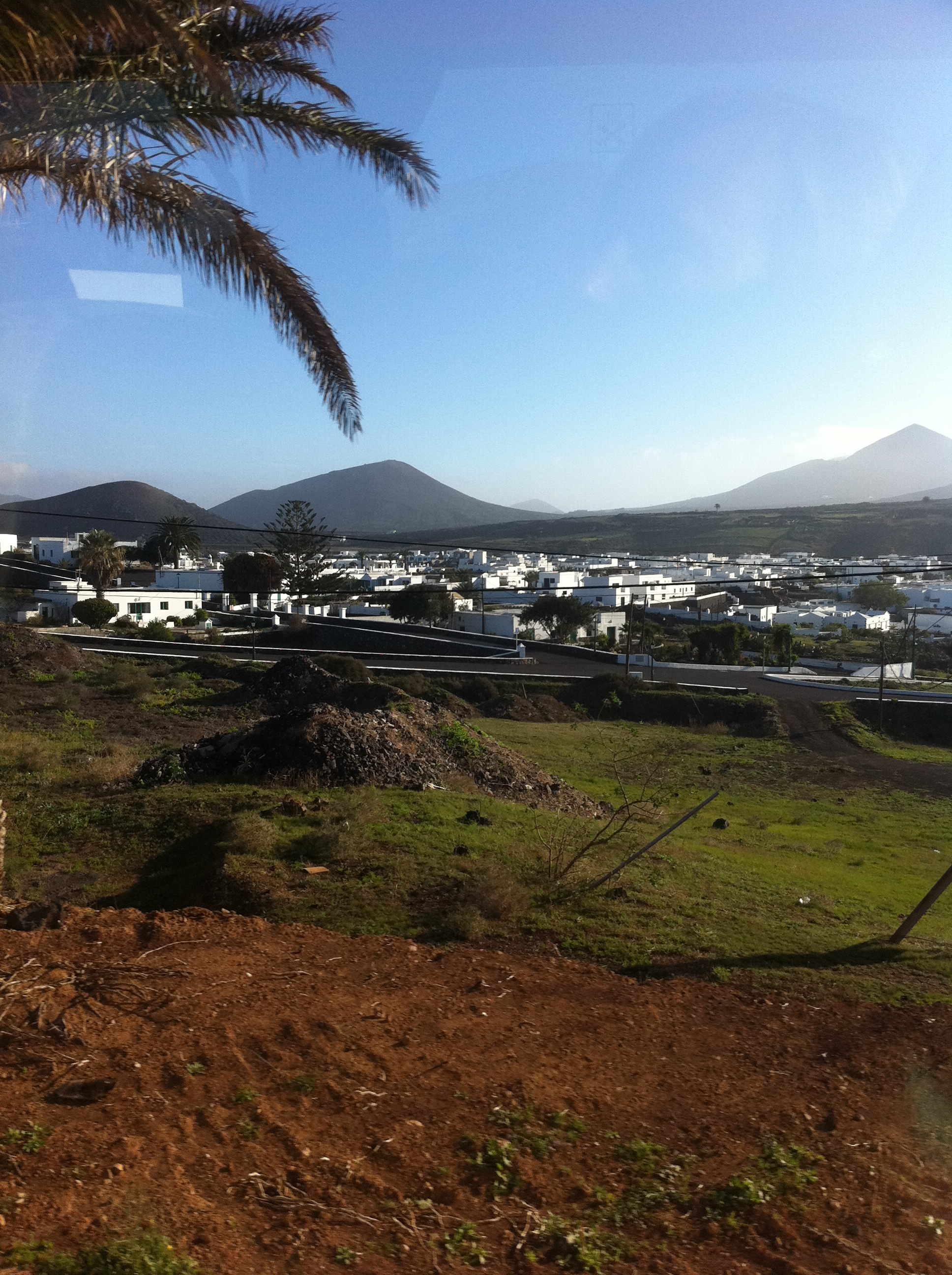 Houses and mountains in Lanzarote