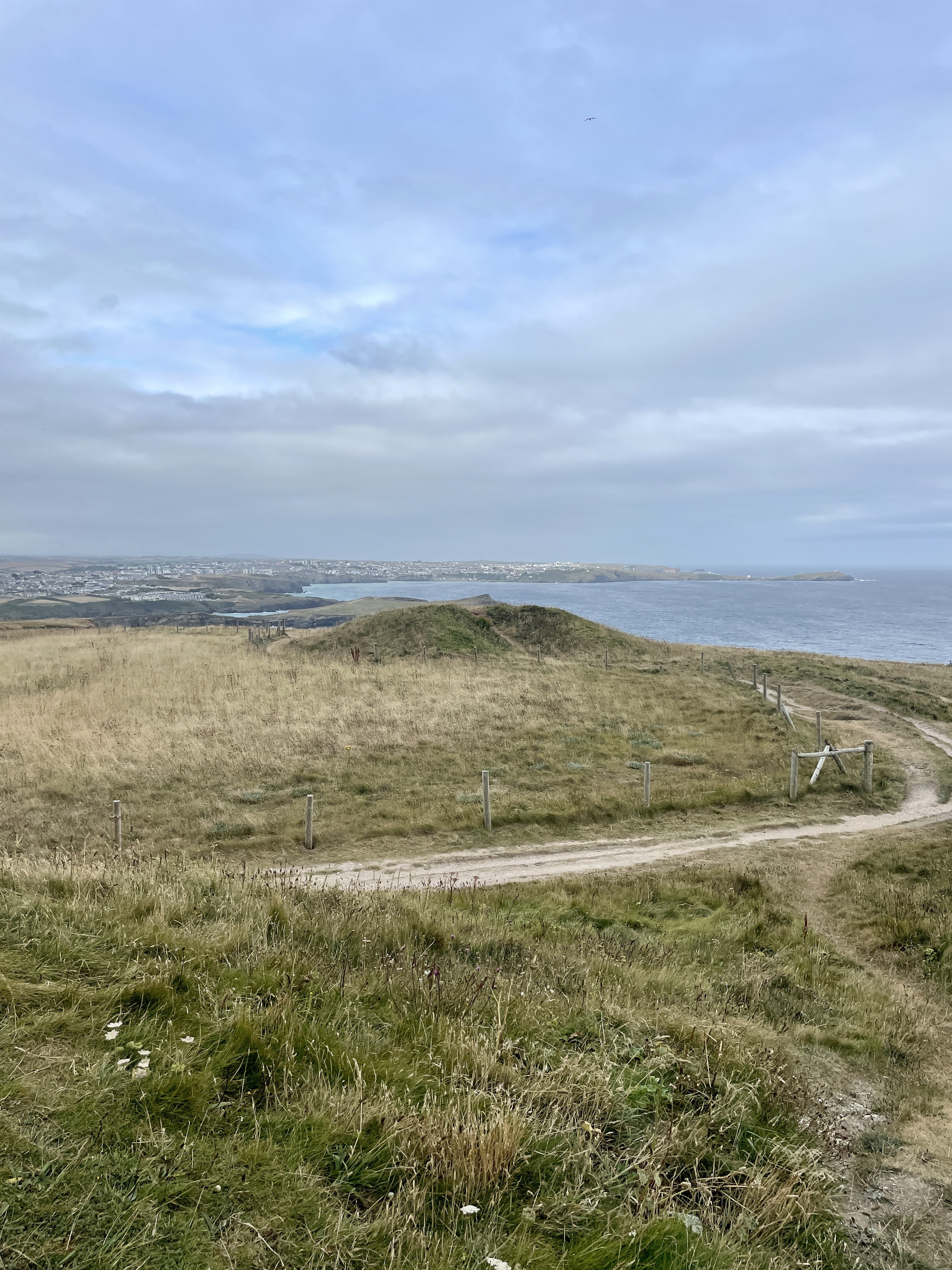 Southwest coast path near Watergate Bay