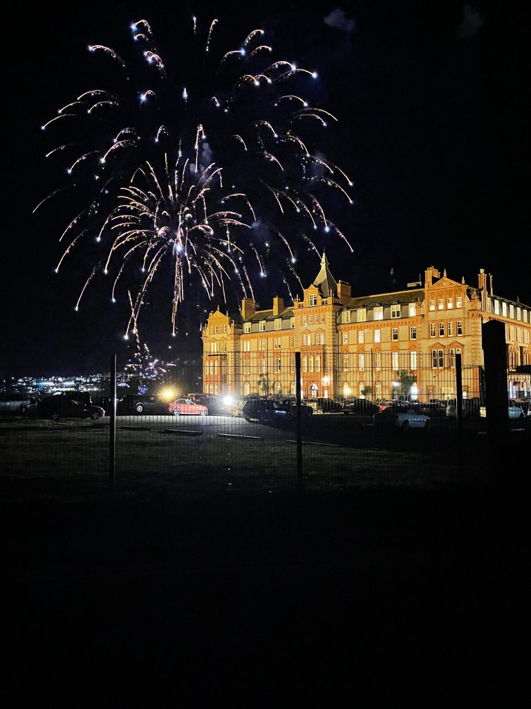 Fistral Firework Display over The Headland Hotel in Newquay