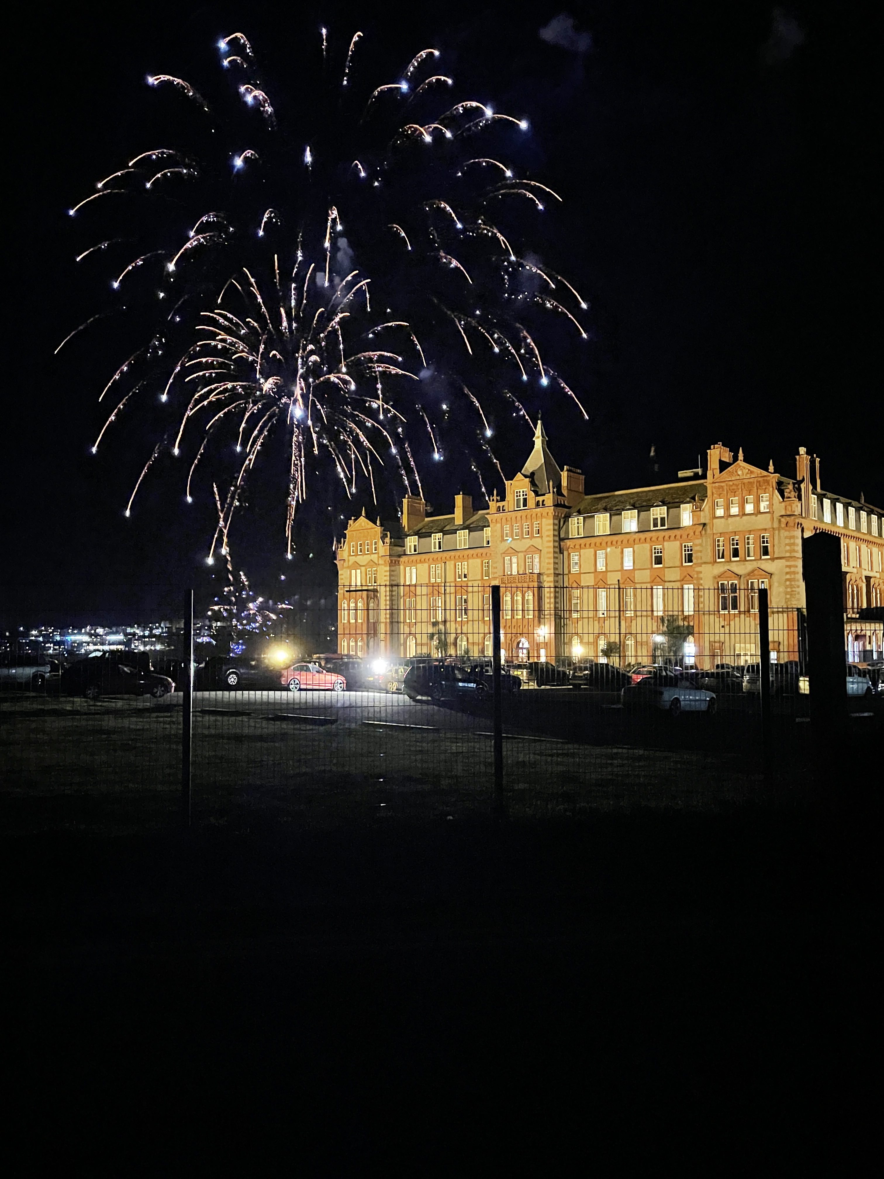 Fistral Firework Display over The Headland Hotel in Newquay