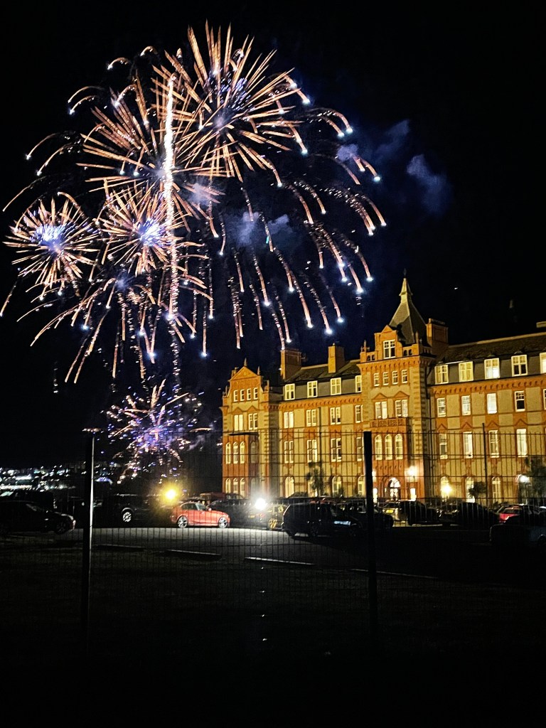 Fistral Firework Display over The Headland Hotel in Newquay