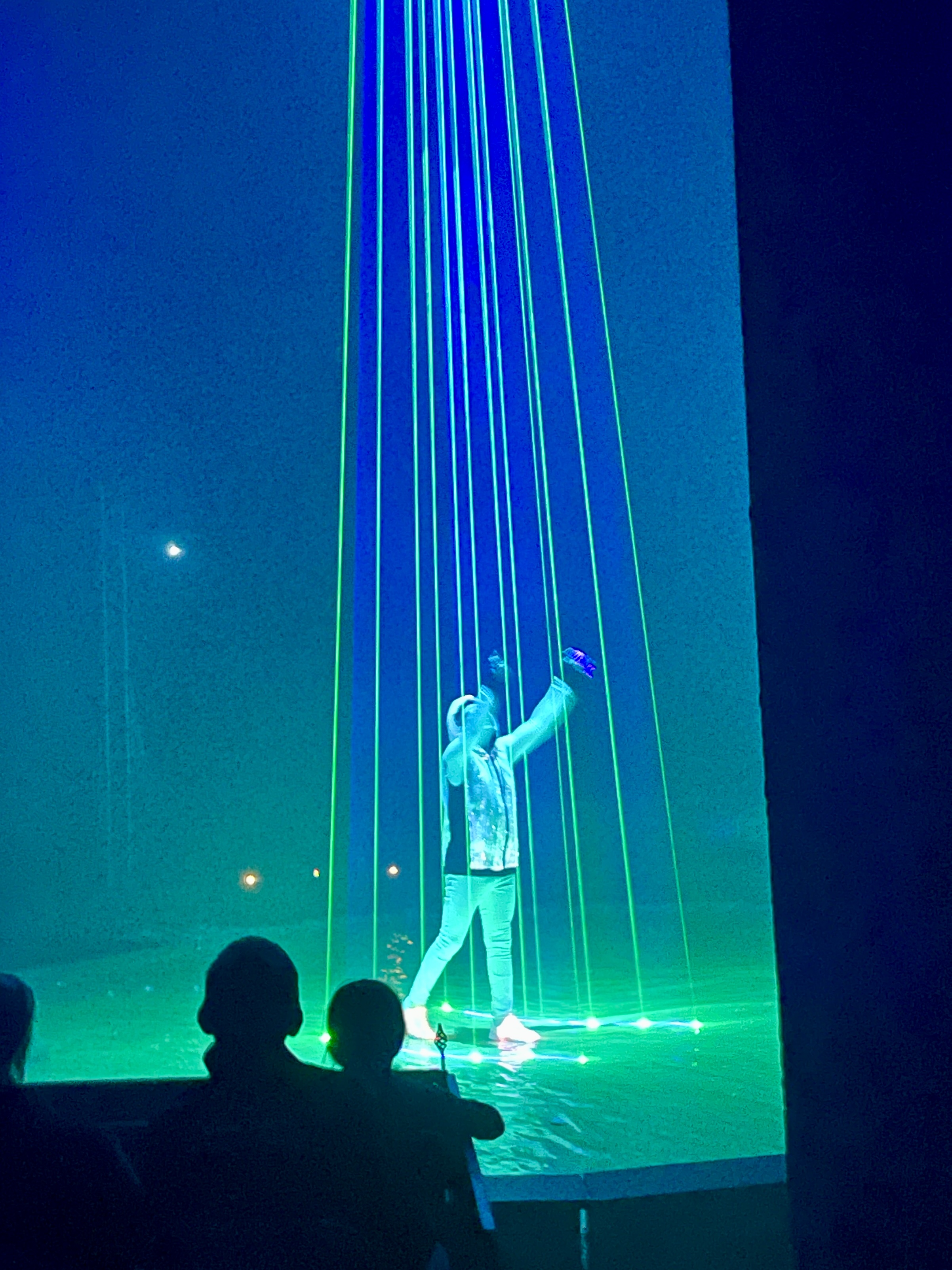 Cool laser light show at Paulos Circus in Newquay