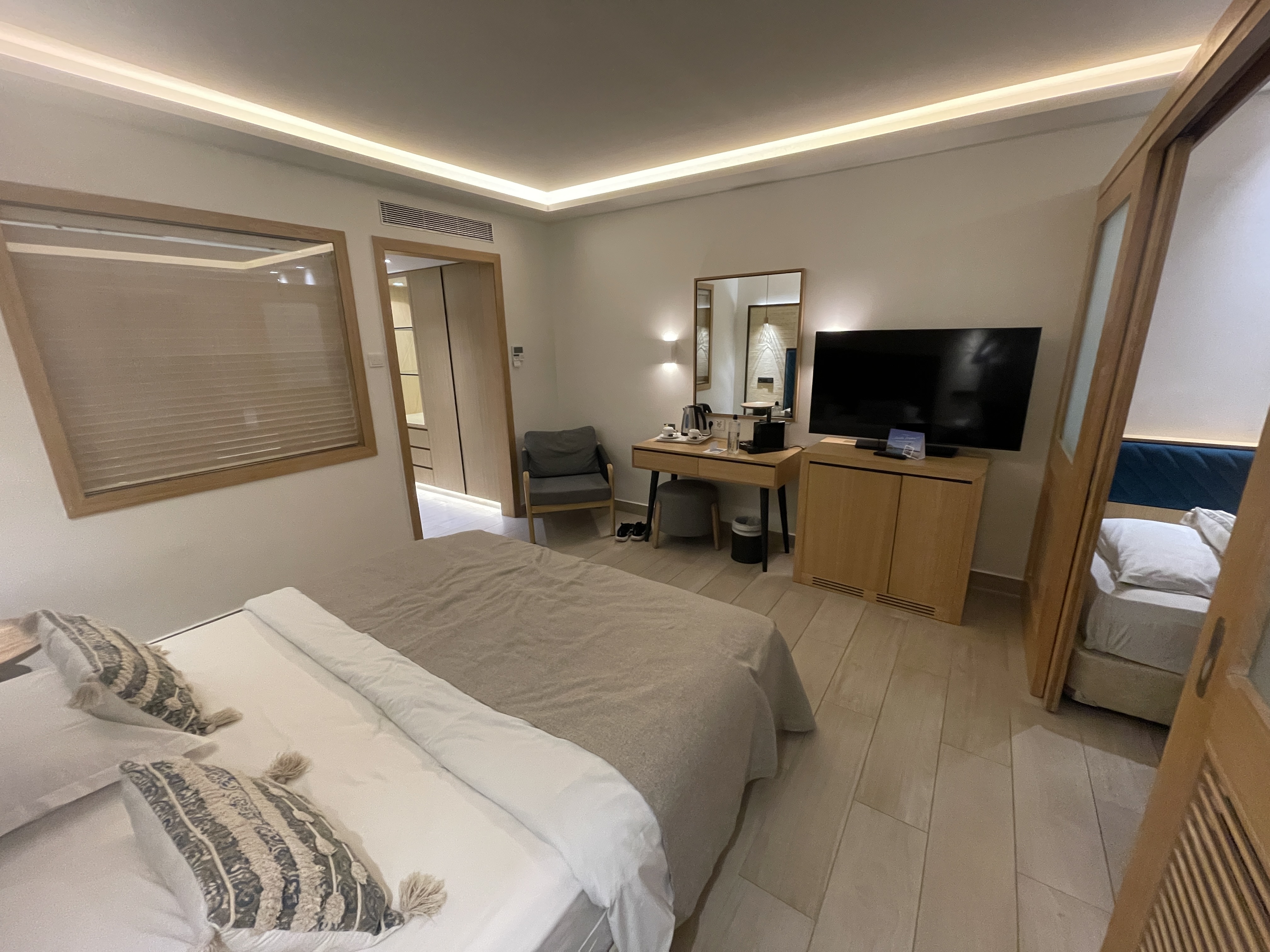 Atlantica Aegean Blue Family Room 2+2 with Limited Seaview and Sliding Partition