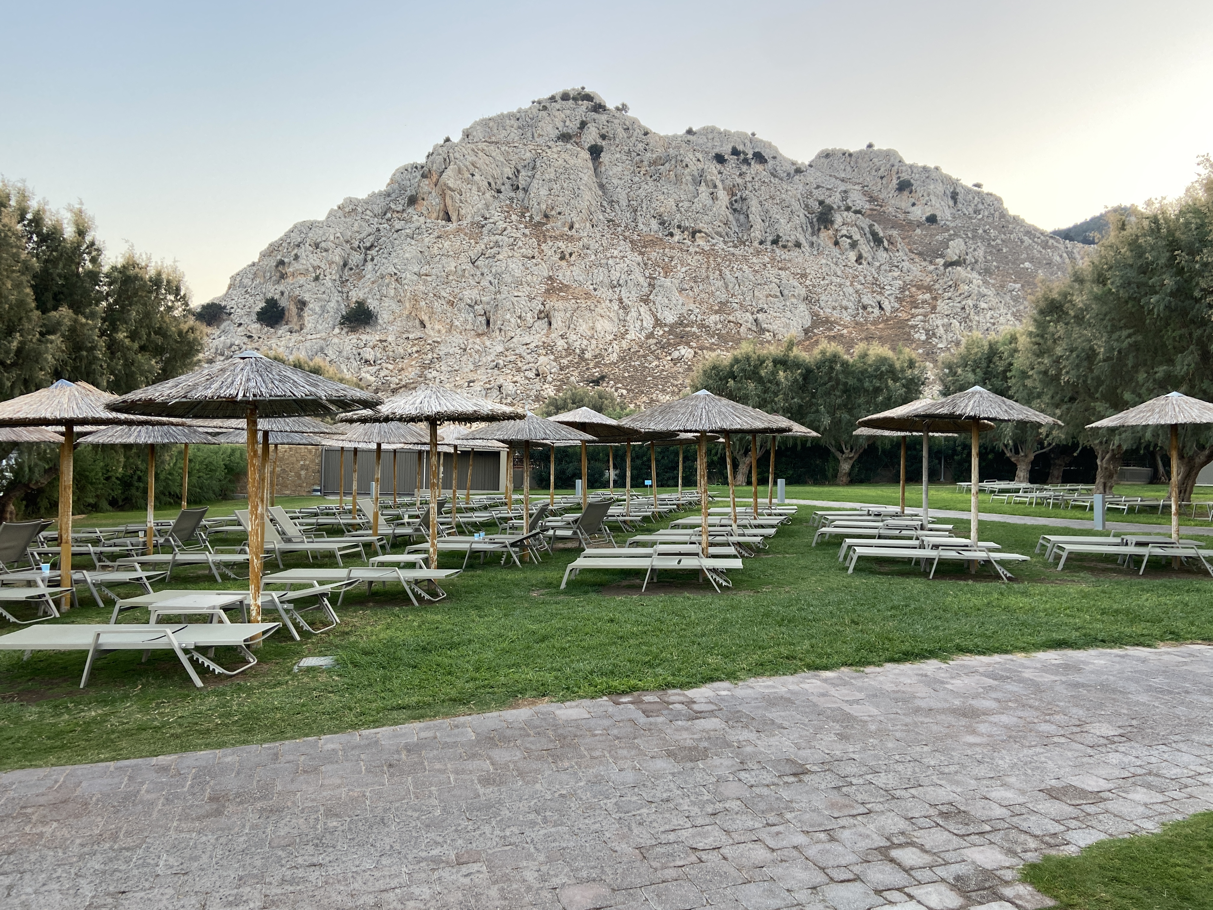 Tsambika Mountain next to Atlantica Aegean Blue Hotel in Rhodes, Greece