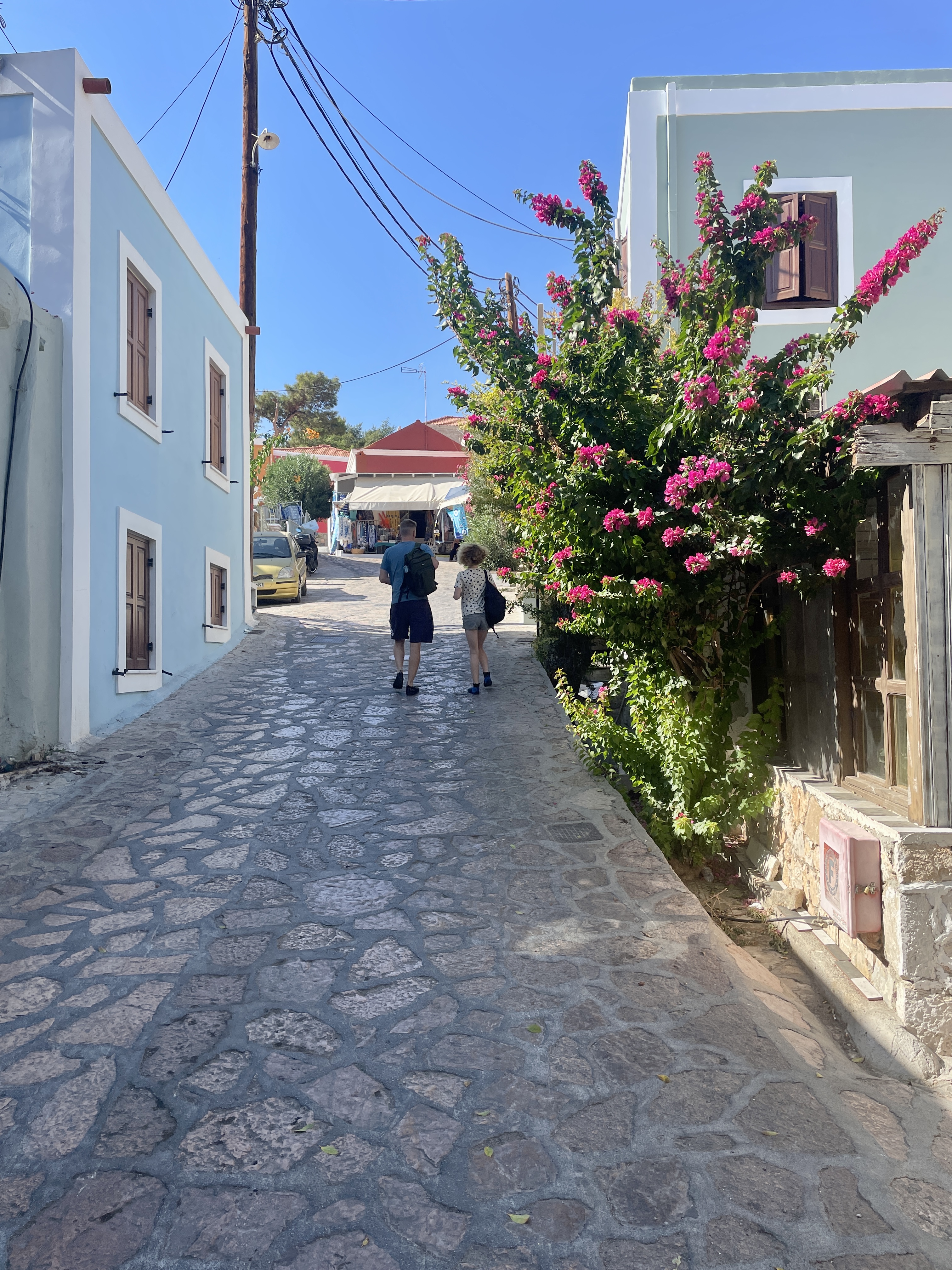The Streets of Chalki Island in Greece