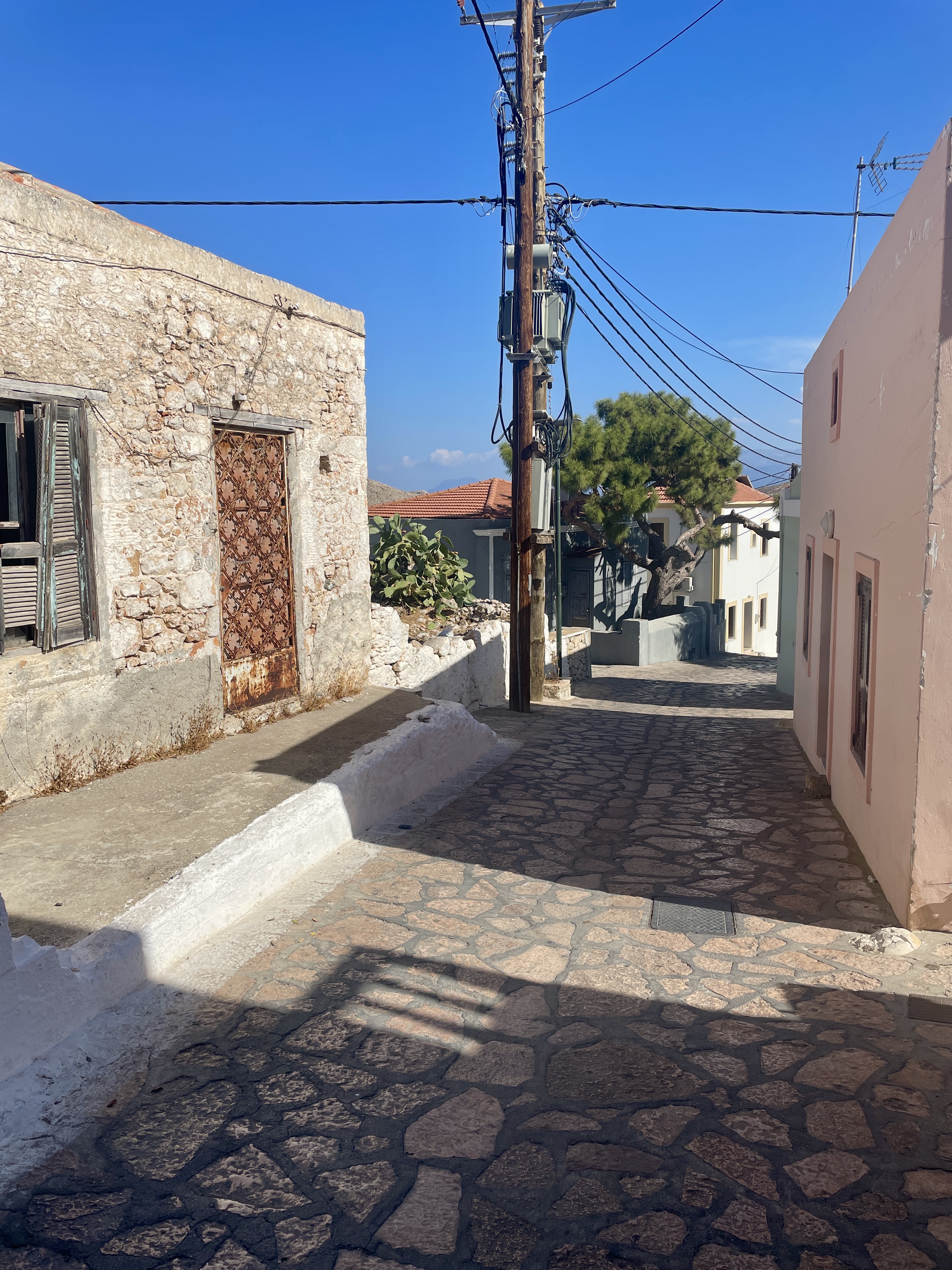 The Streets of Chalki Island in Greece