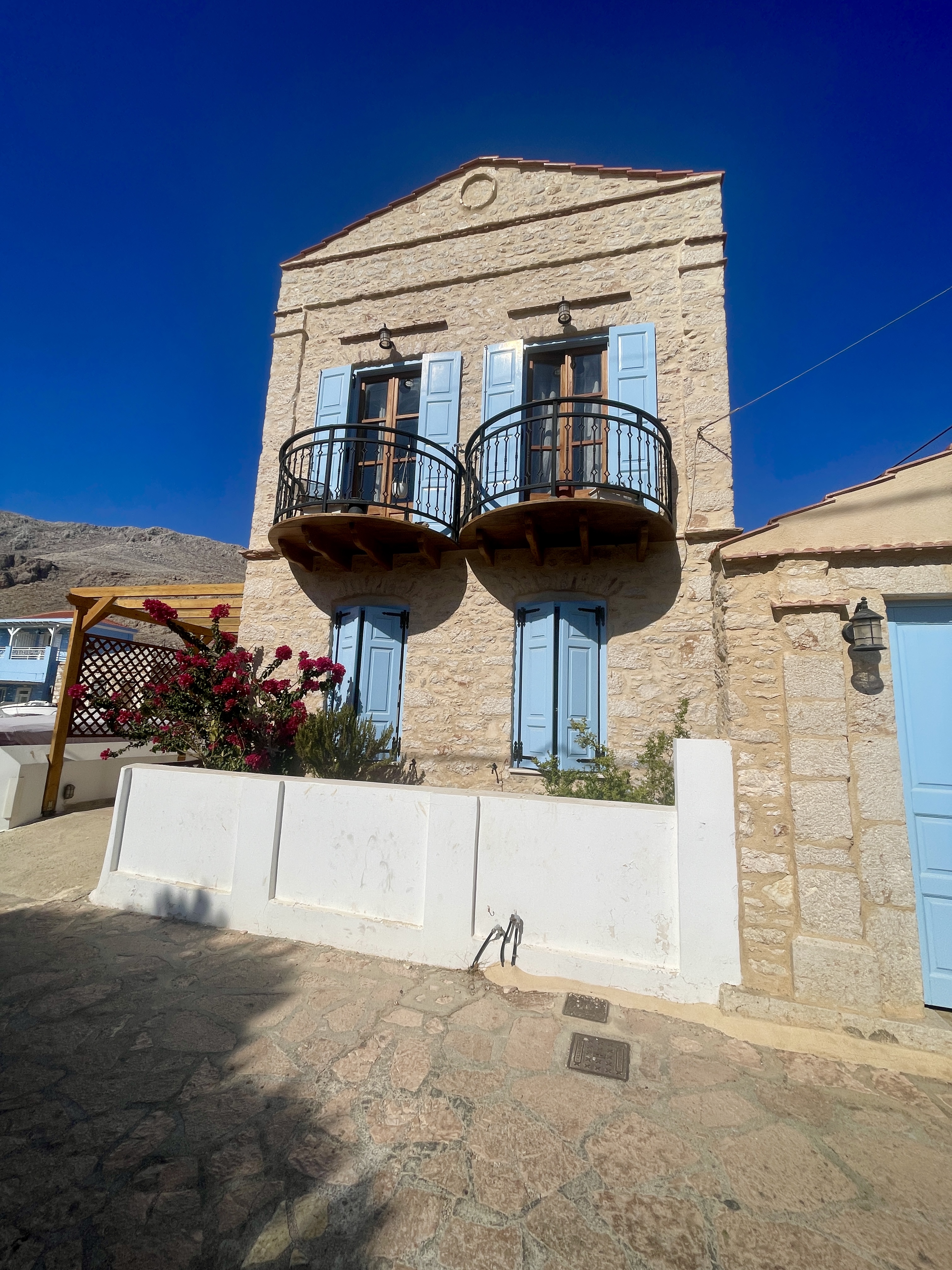 The Streets of Chalki Island in Greece