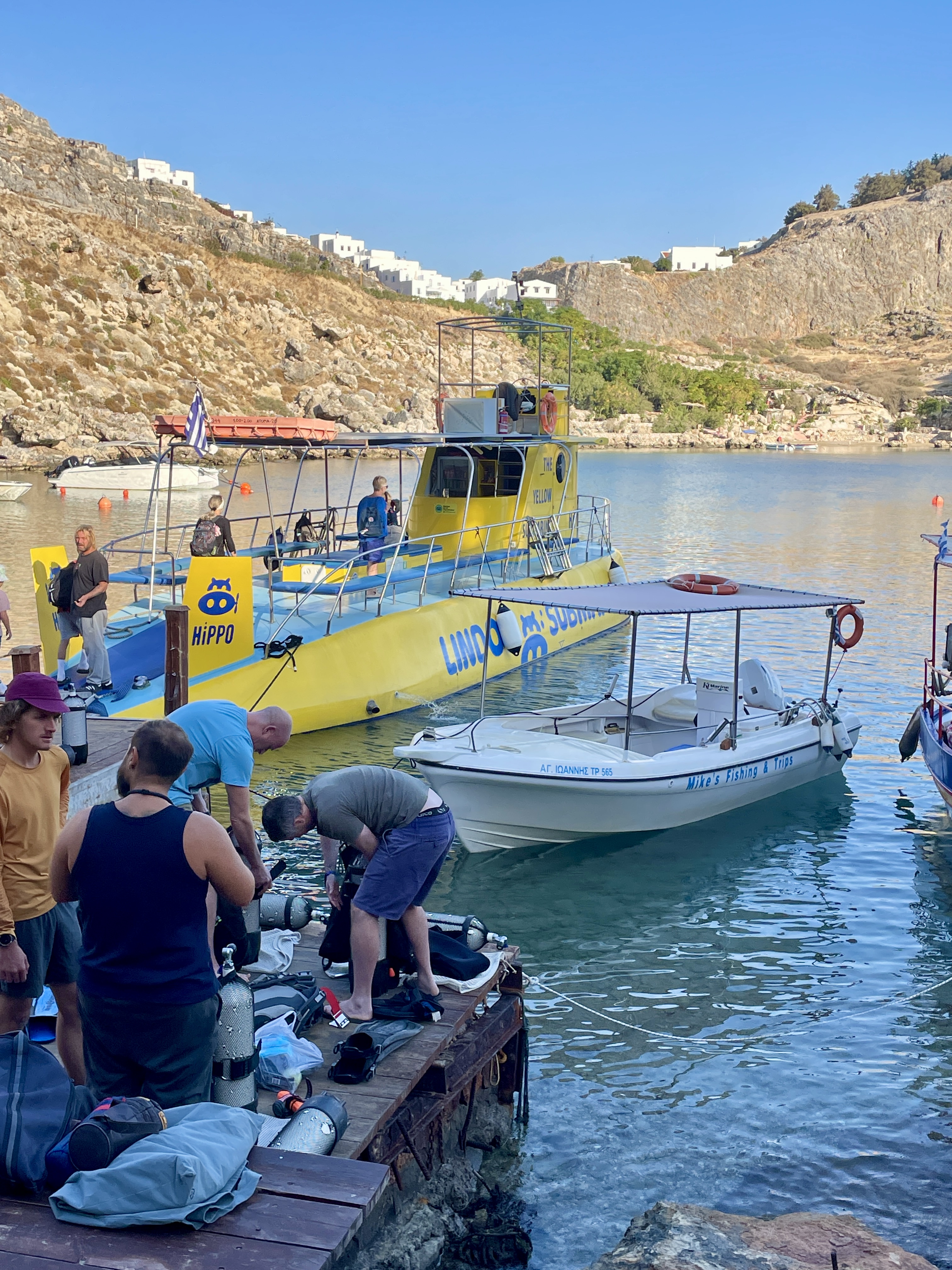 Boarding the Lindos Hippo Submarine