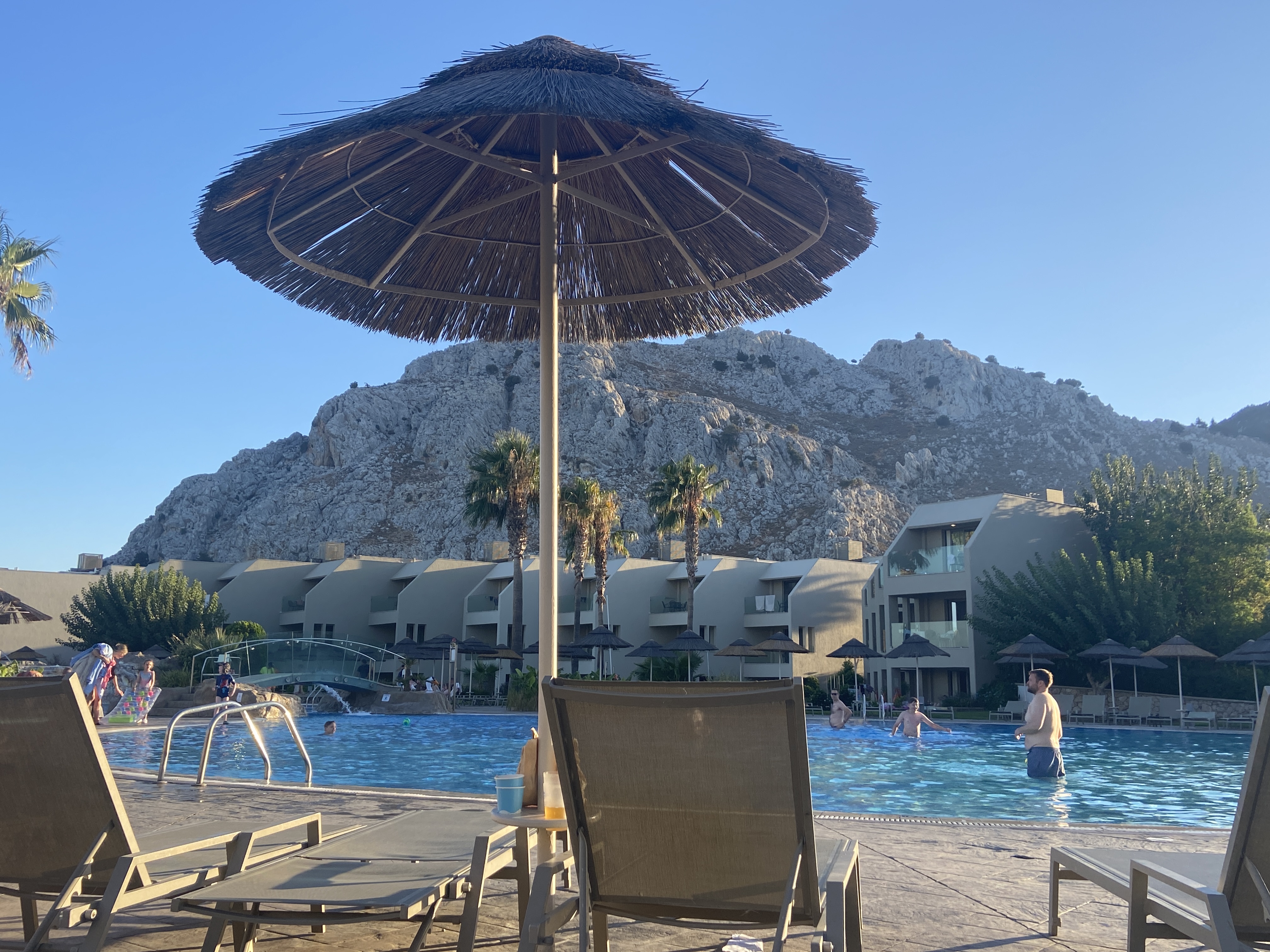 Pools at the Atlantica Aegean Blue Resort in Kolymbia Rhodes