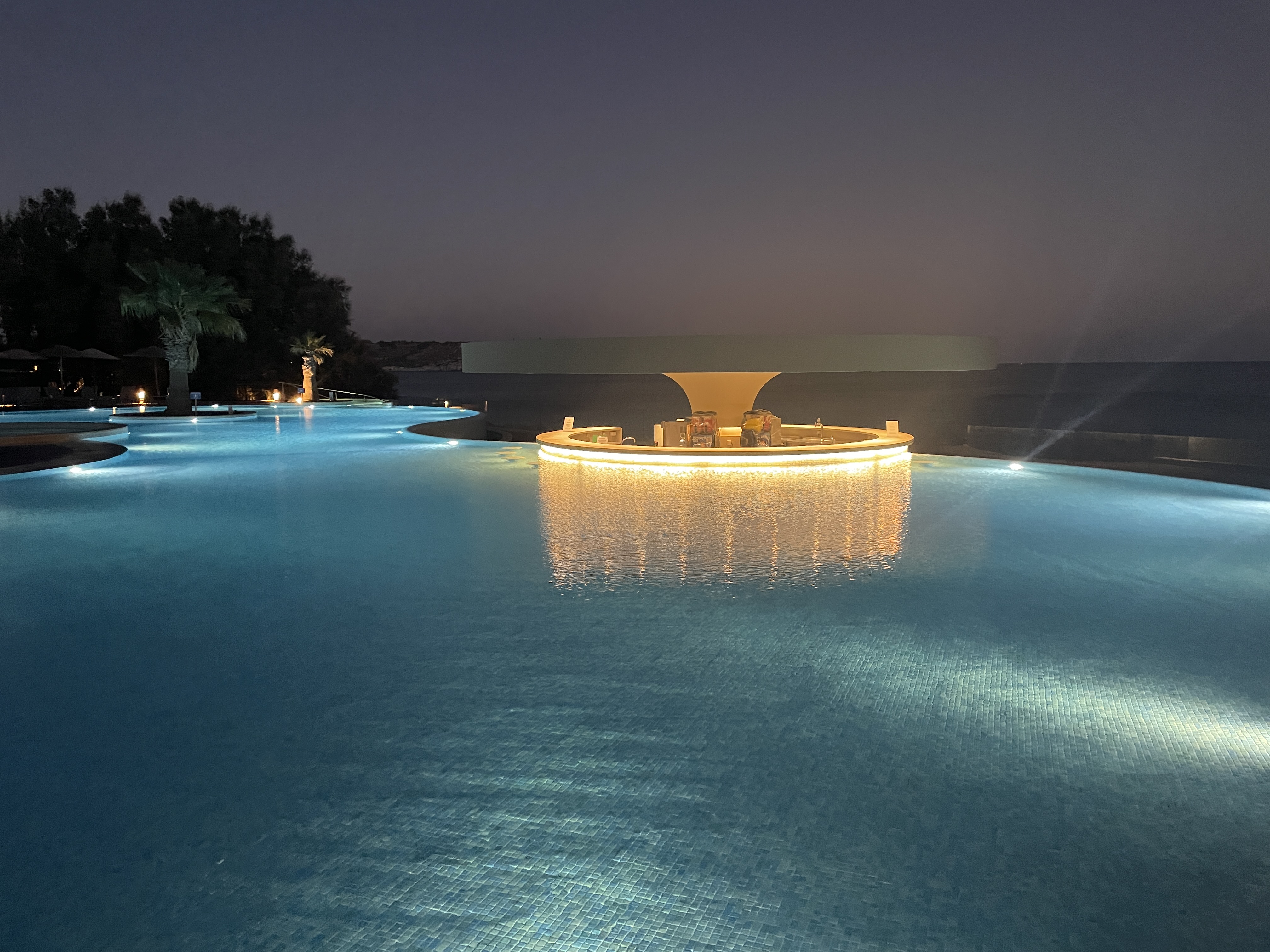 Pools at the Atlantica Aegean Blue Resort in Kolymbia Rhodes