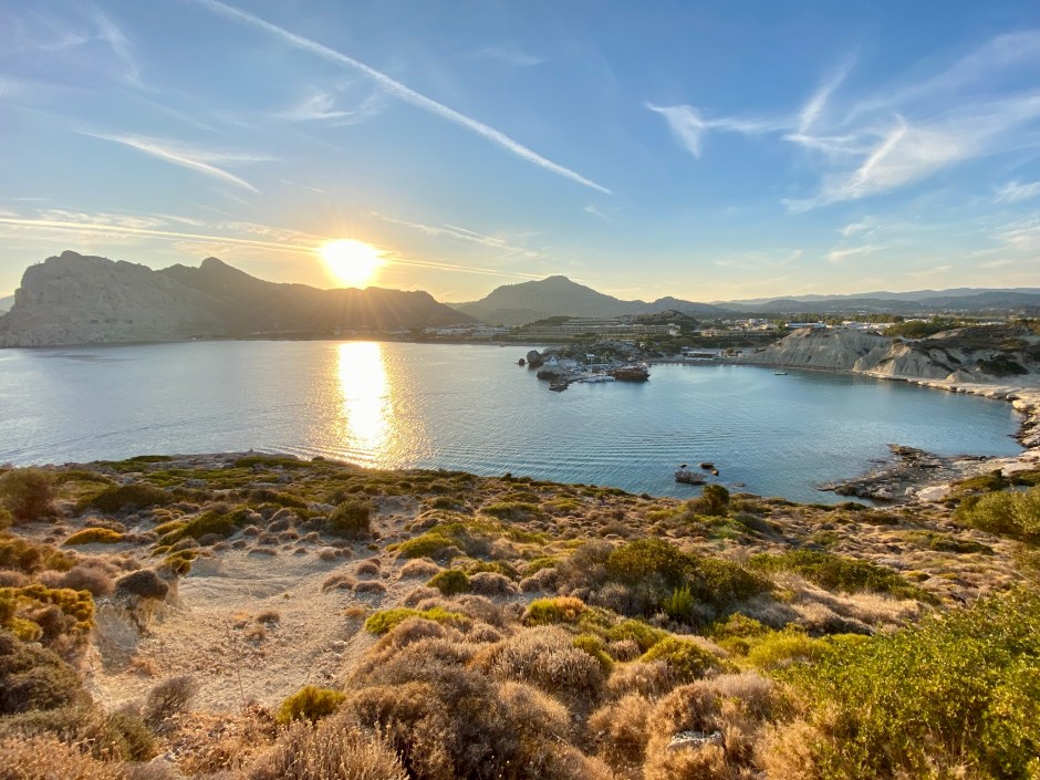 Sunset over Kolymbia Harbour