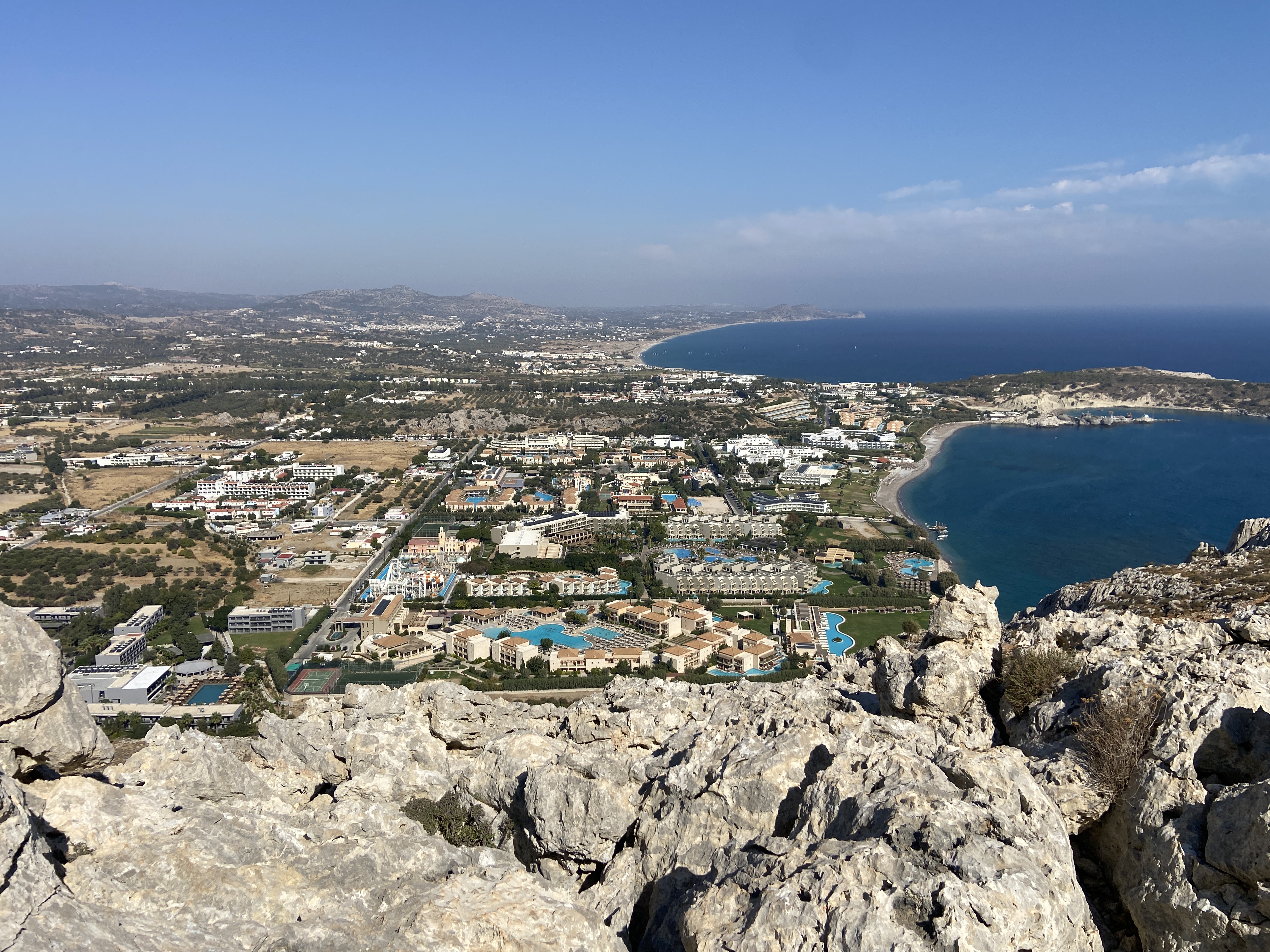 Tsambika Mountain hike in Kolymbia, Rhodes, Greece
