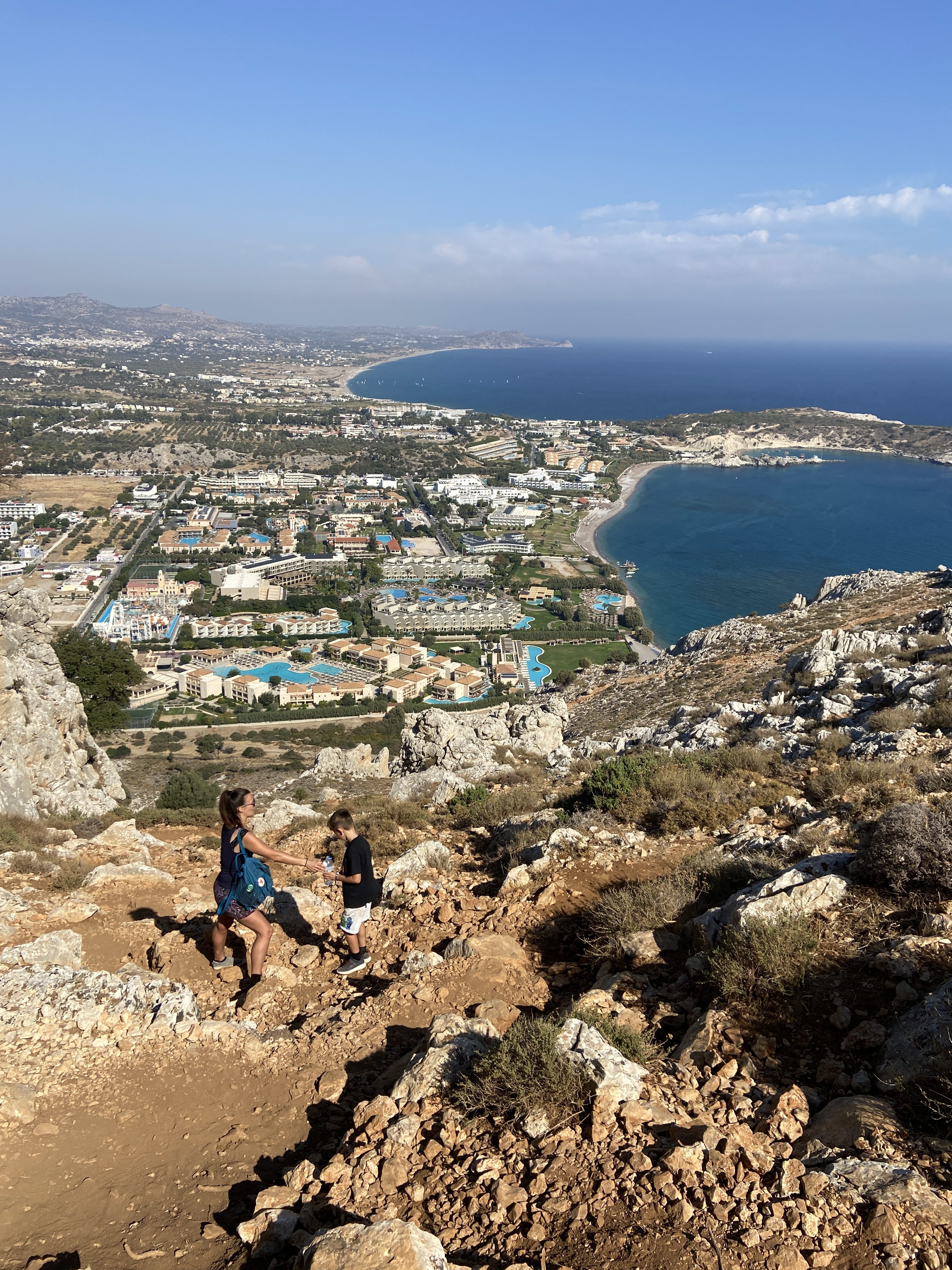 Tsambika Mountain hike in Kolymbia, Rhodes, Greece