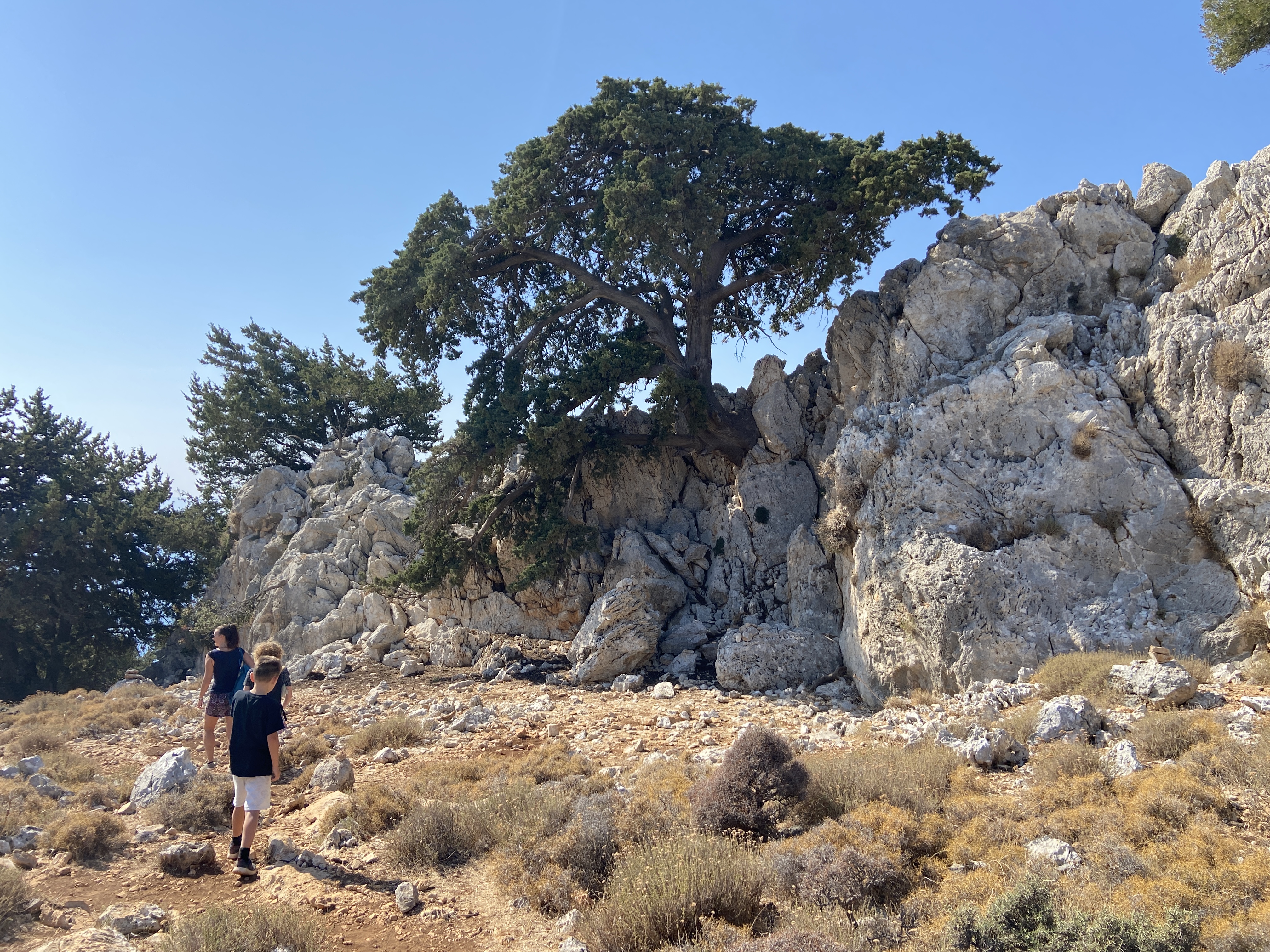 Tsambika Mountain hike in Kolymbia, Rhodes, Greece
