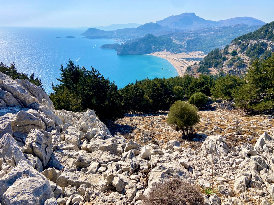Tsambika Mountain hike in Kolymbia Rhodes Greece