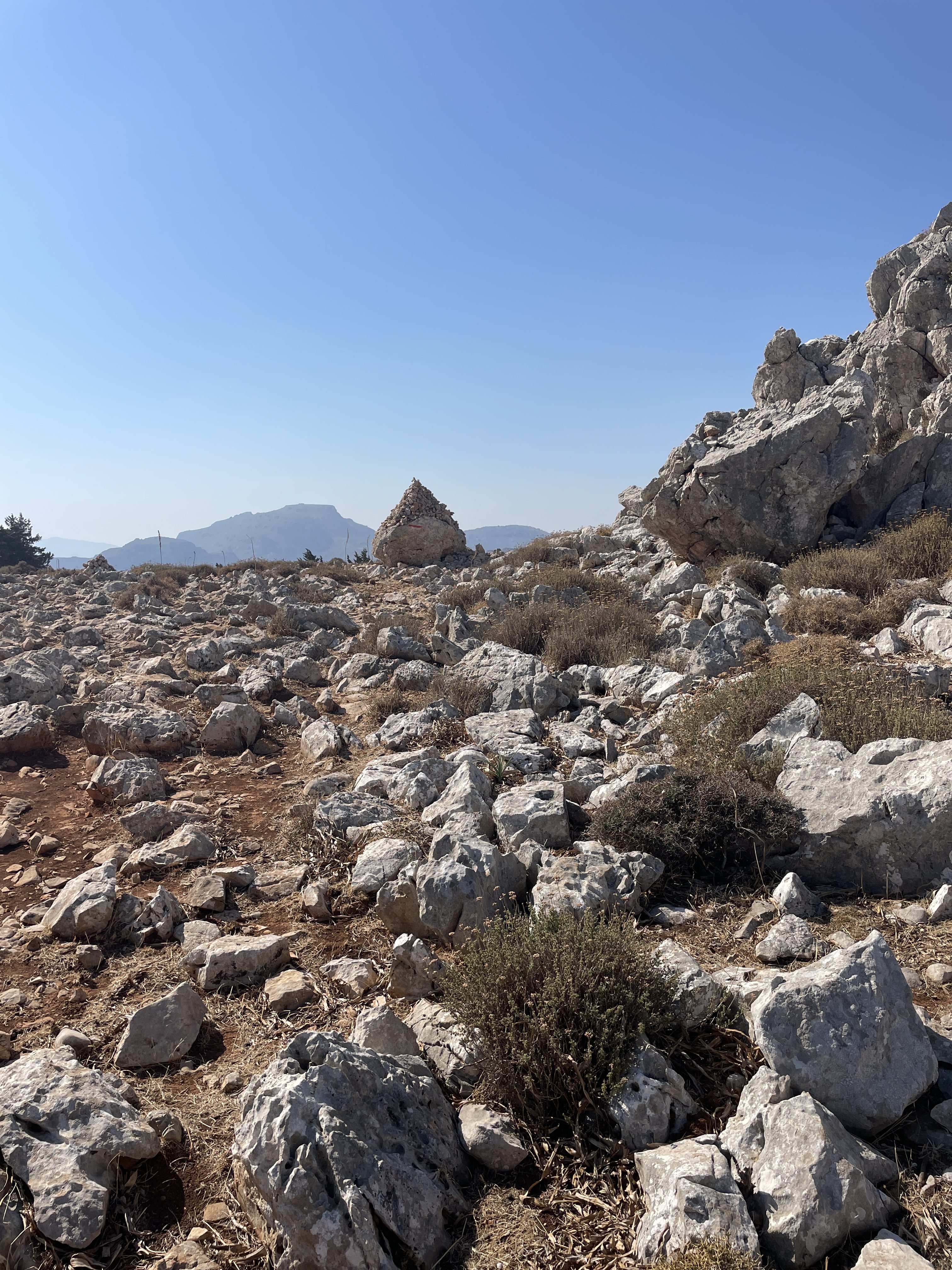 Tsambika mountain hike in rhodes 