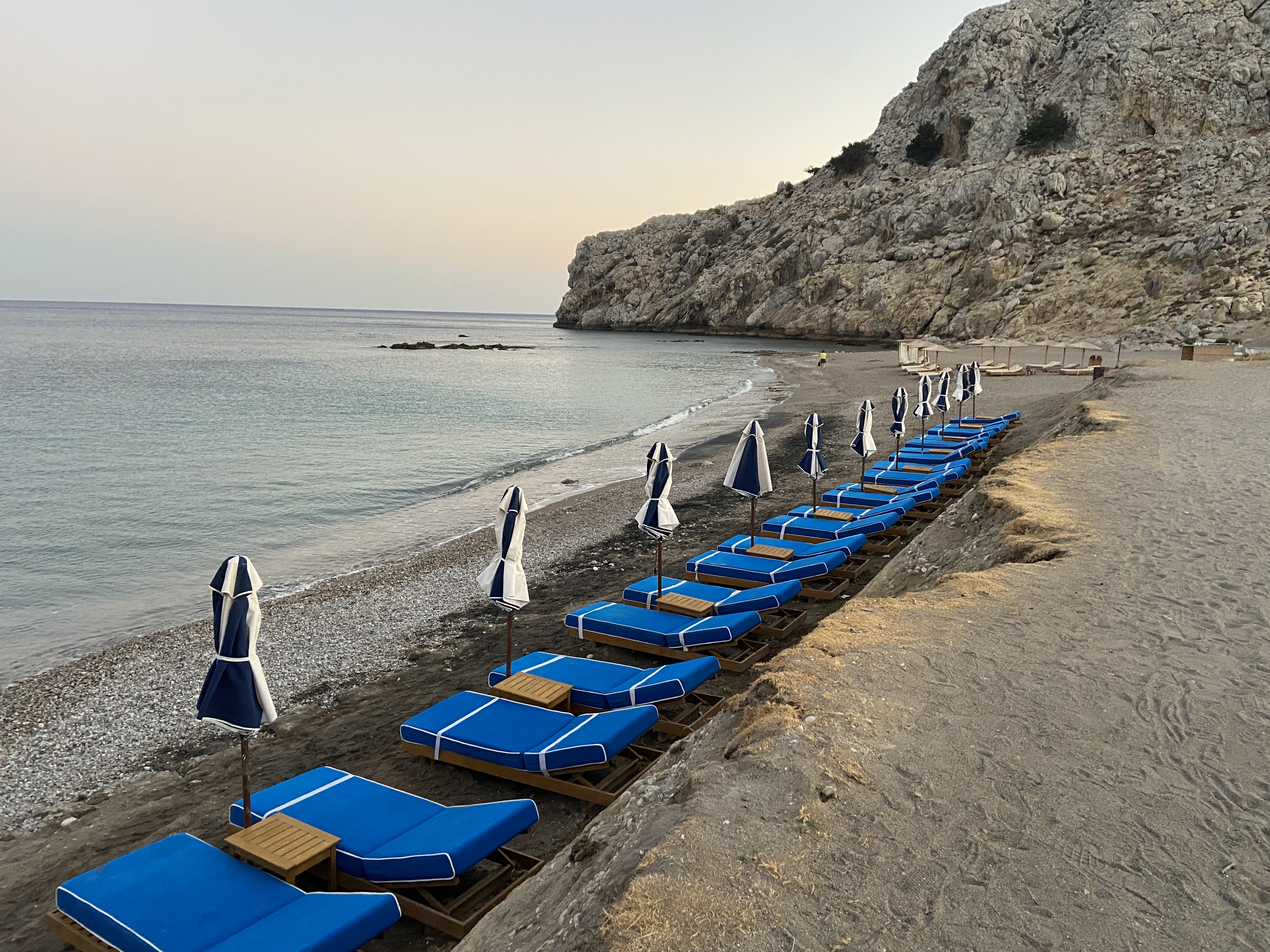 White Rock Beach Kolymbia Rhodes Greece 