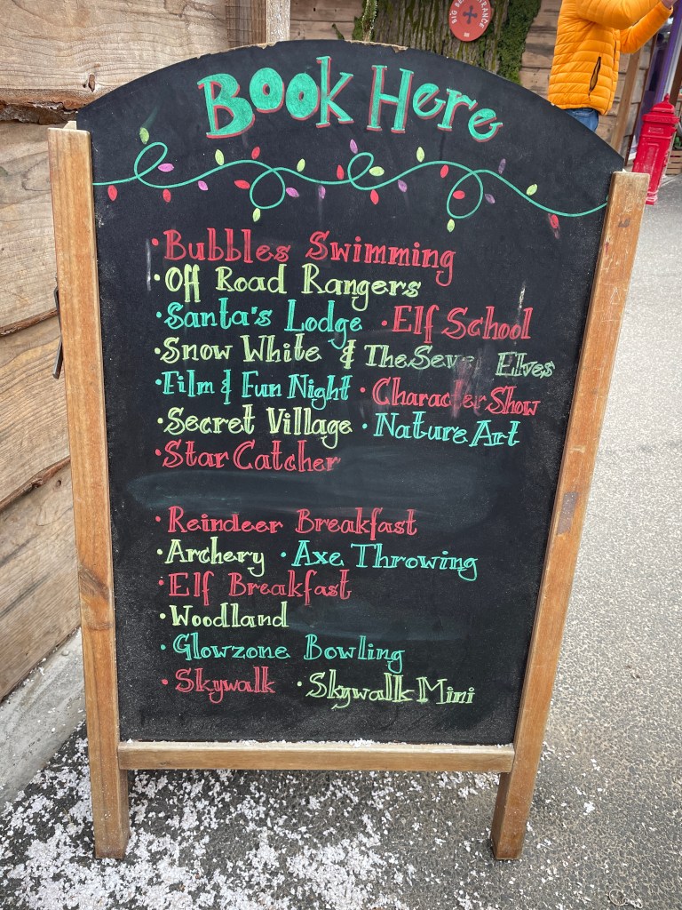 Christmas activities at bluestone resort in wales