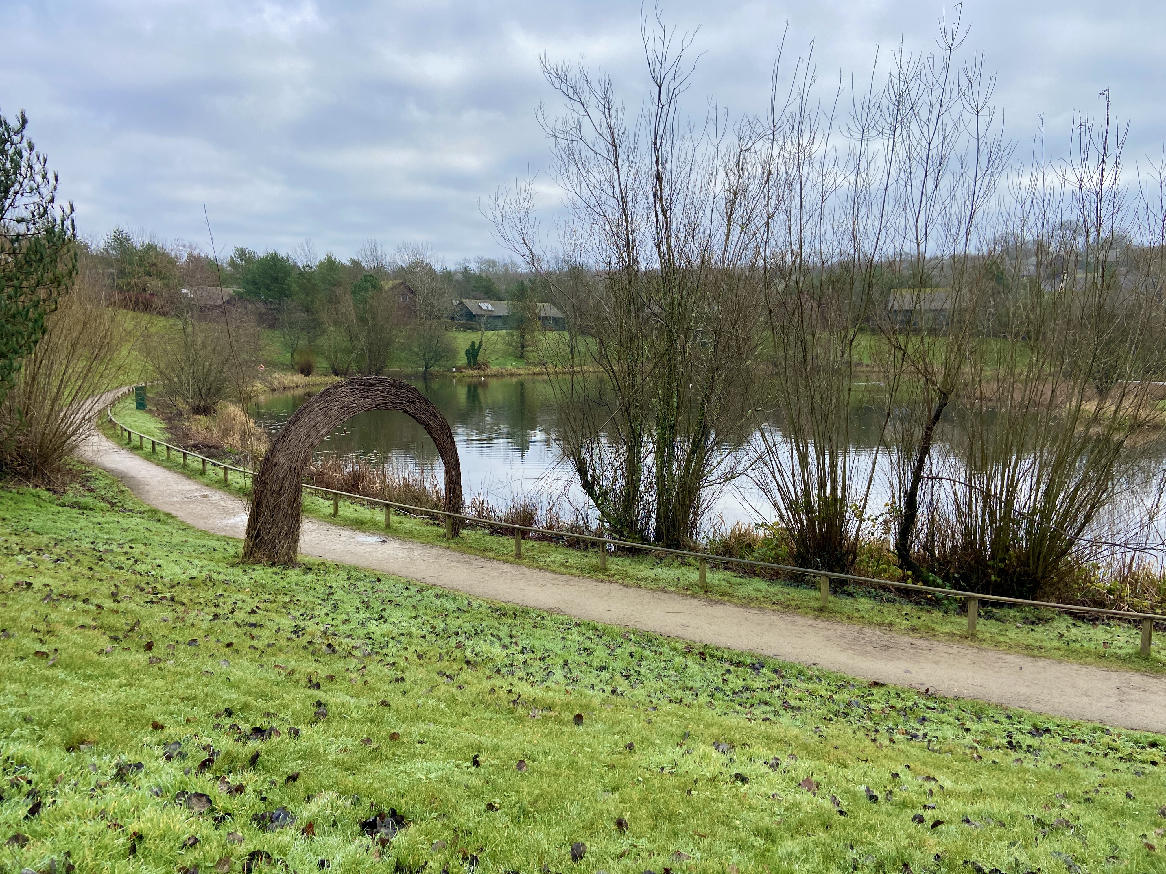 Lake at Bluestone Wales in winter