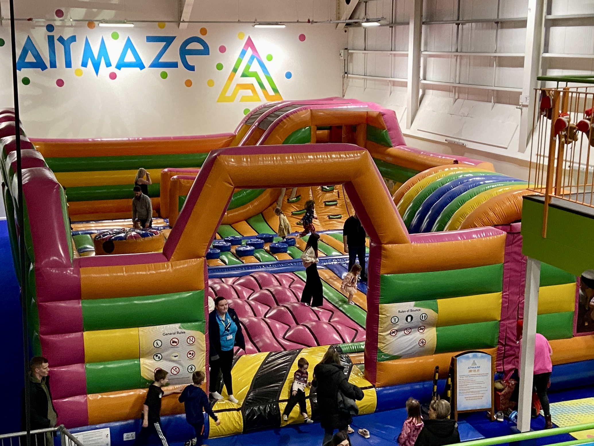 air maze bouncy castle bluestone wales resort