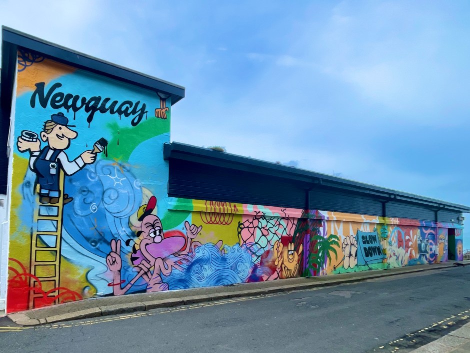 Street Art Murals in Newquay Cornwall UK