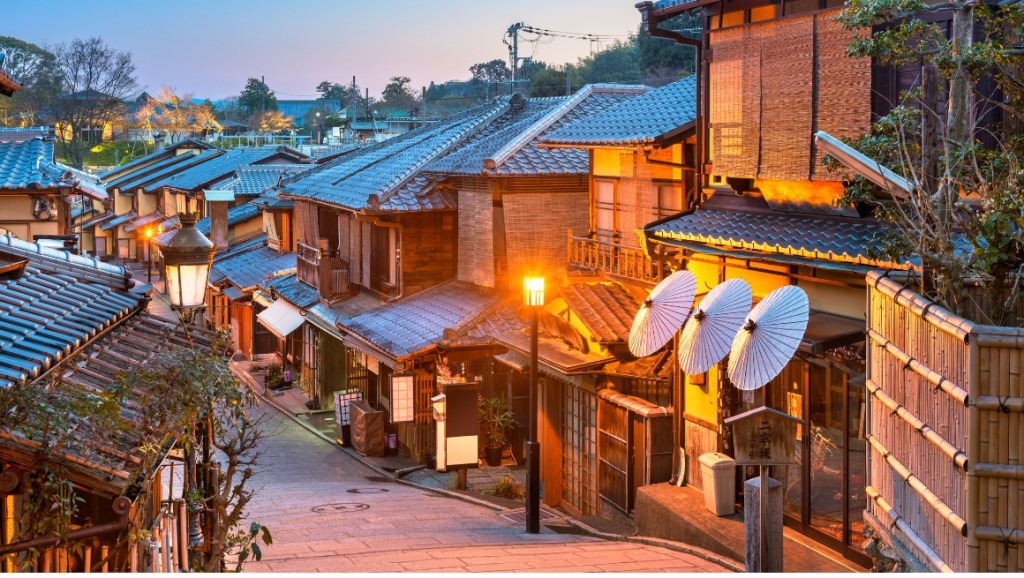 Kyoto old town streets