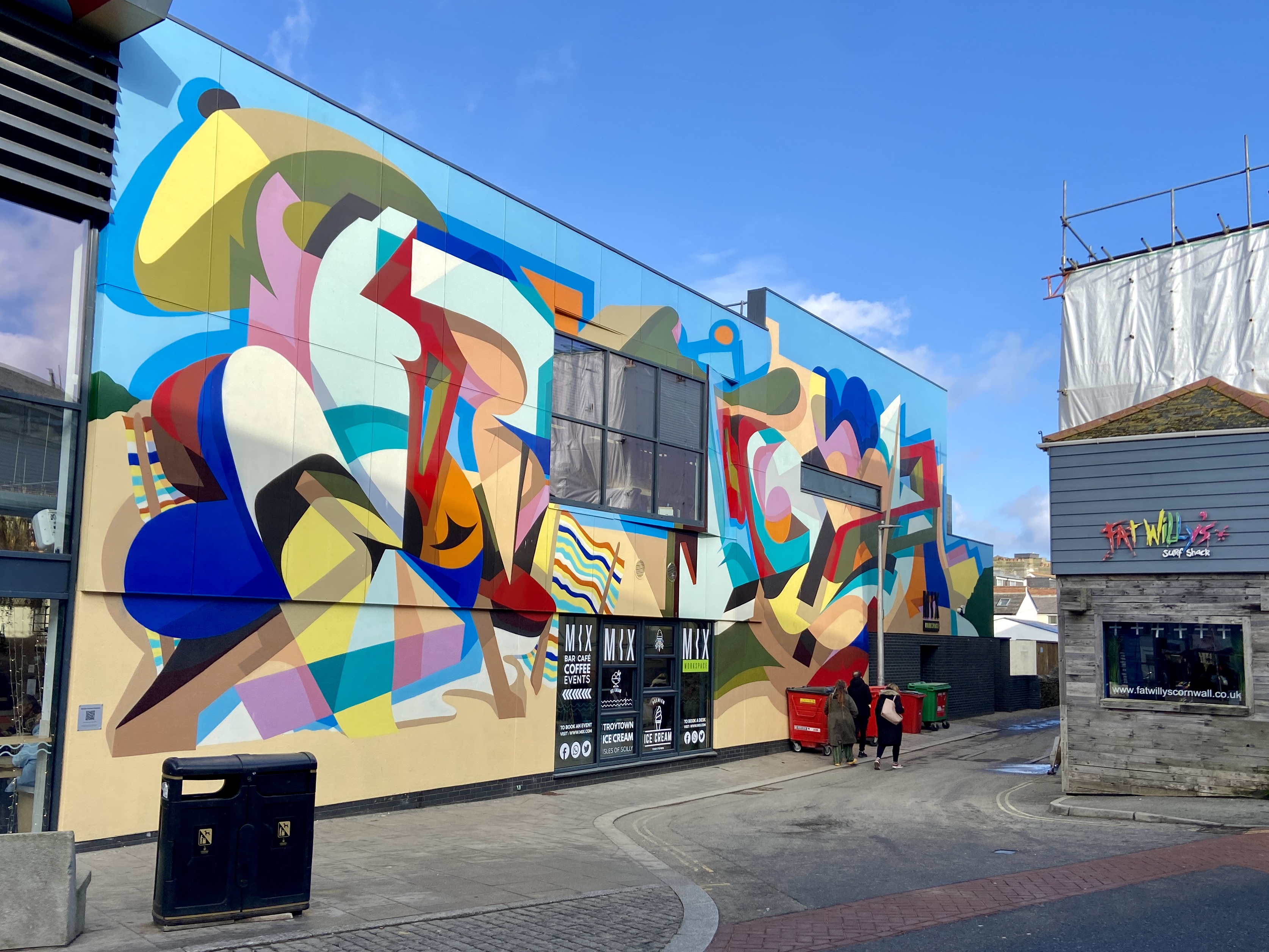 Newquay is home to a growing collection of street art murals