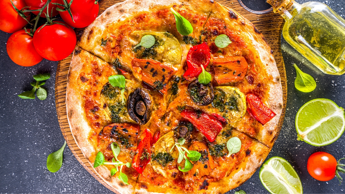 vegan vegtable pizza