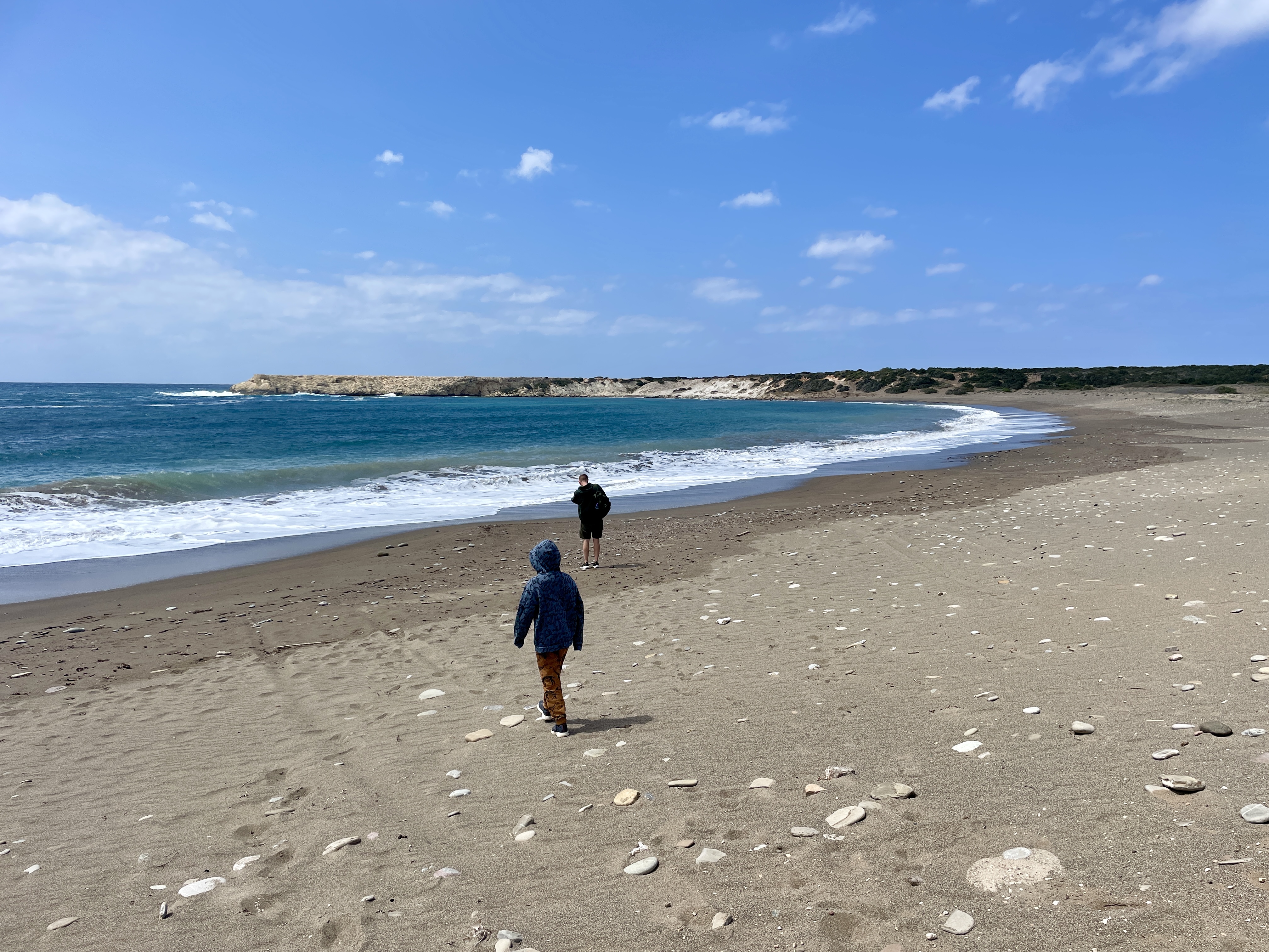 Beach at Lara Bay by Turtles Kiosk Cafe Restaurant 