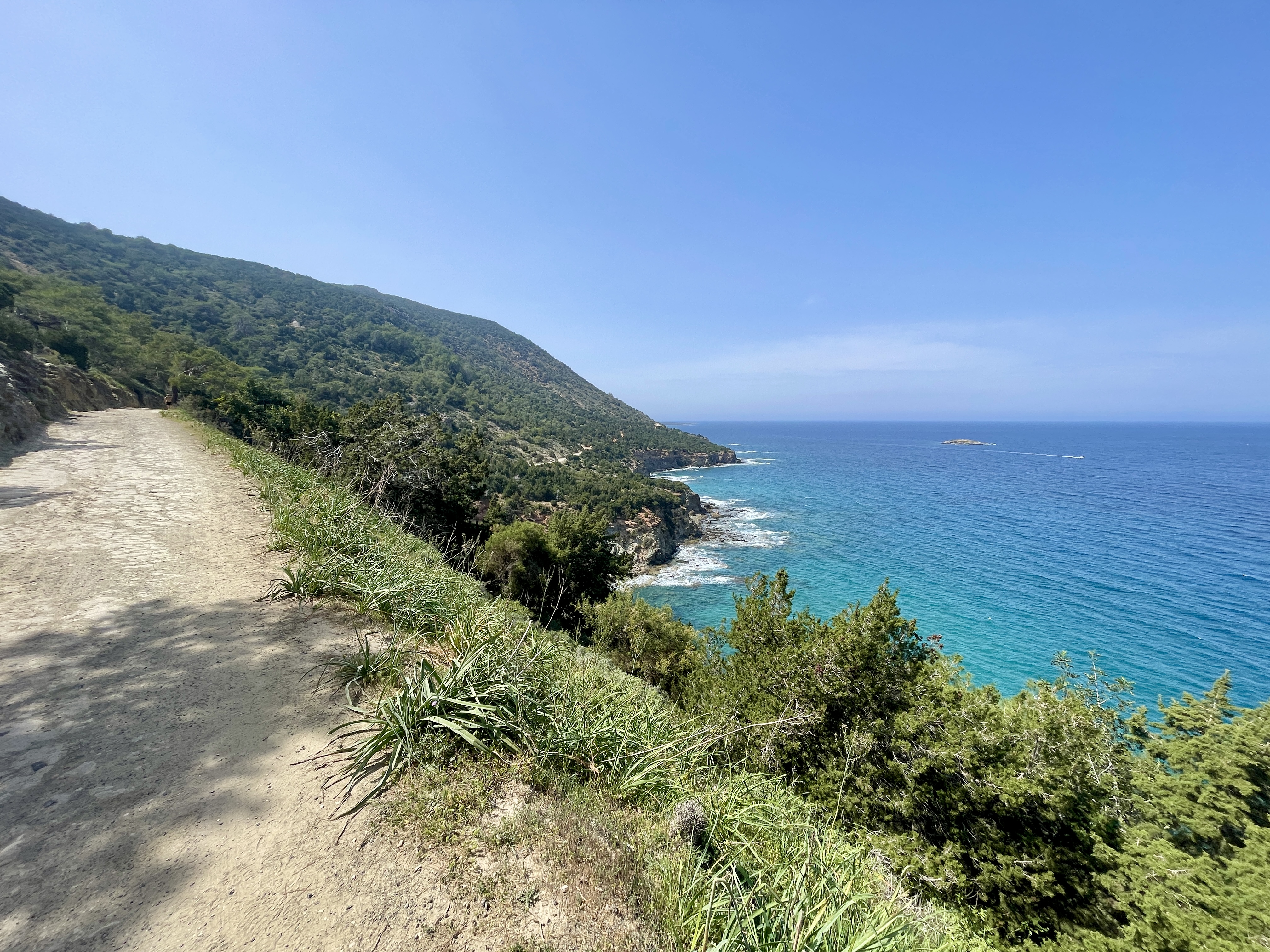Walking the Aphrodite Nature Trail Coastal Route to Blue Lagoon