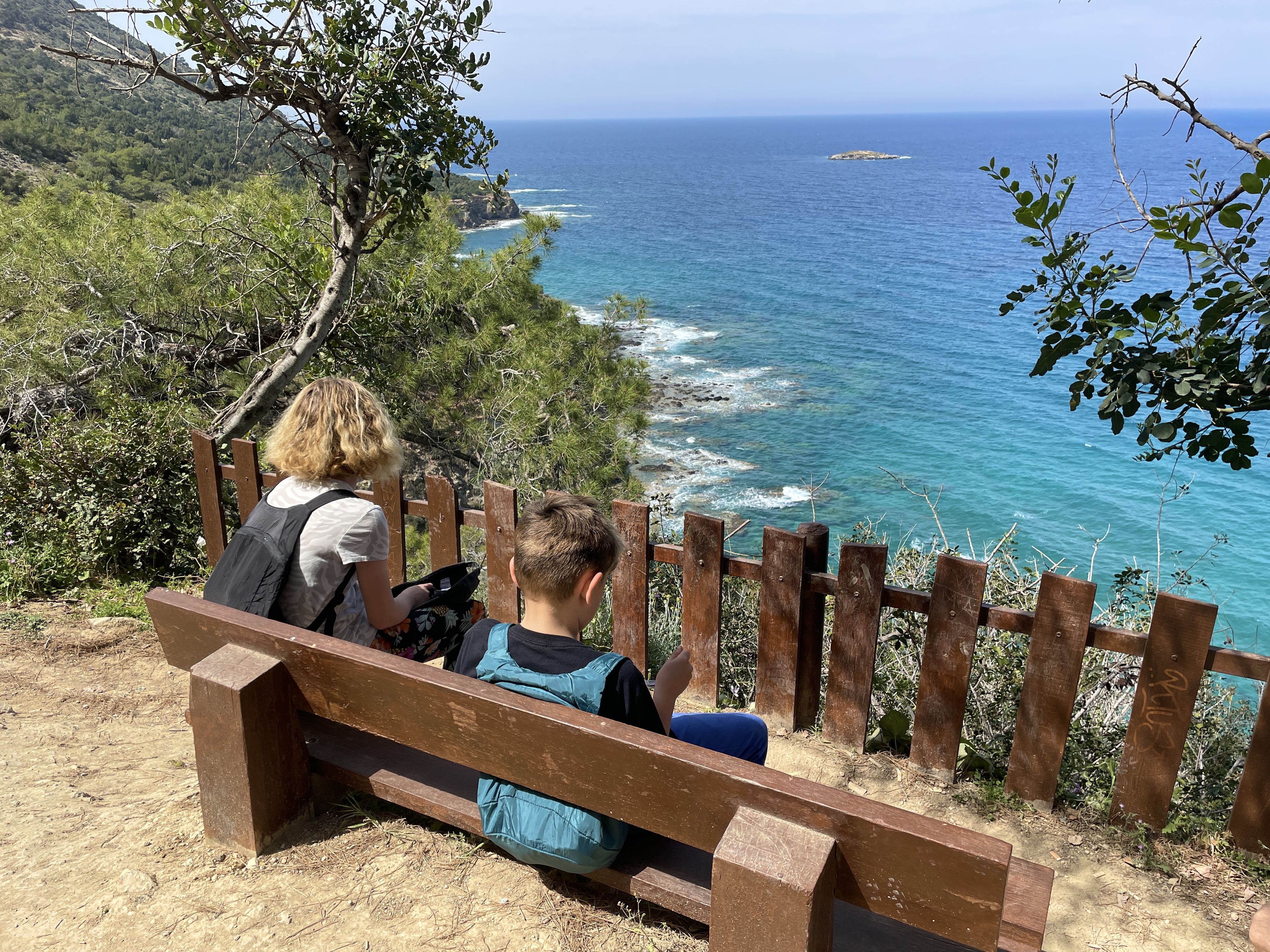 Walking the Aphrodite Nature Trail Coastal Route to Blue Lagoon