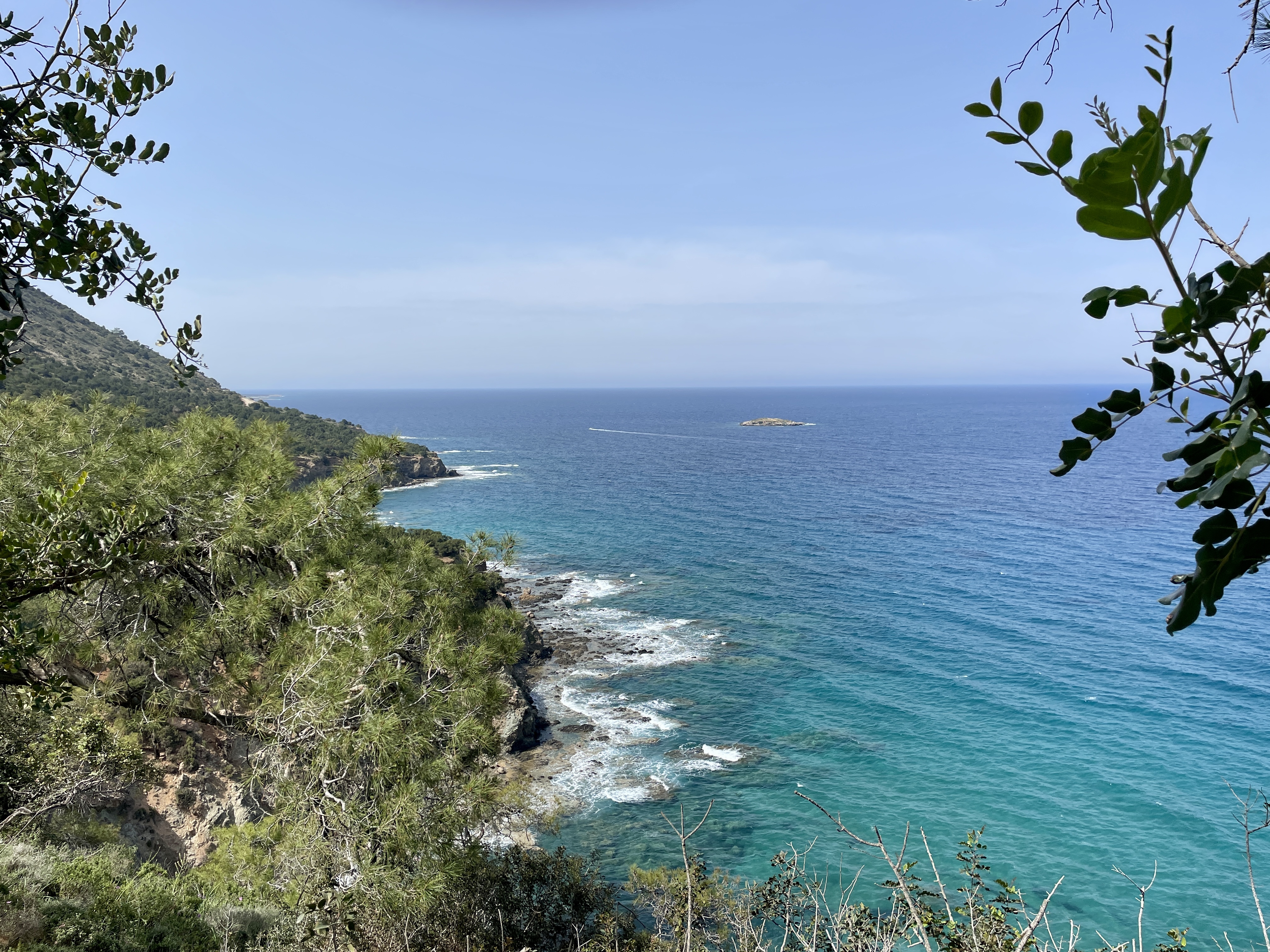Walking the Aphrodite Nature Trail Coastal Route to Blue Lagoon
