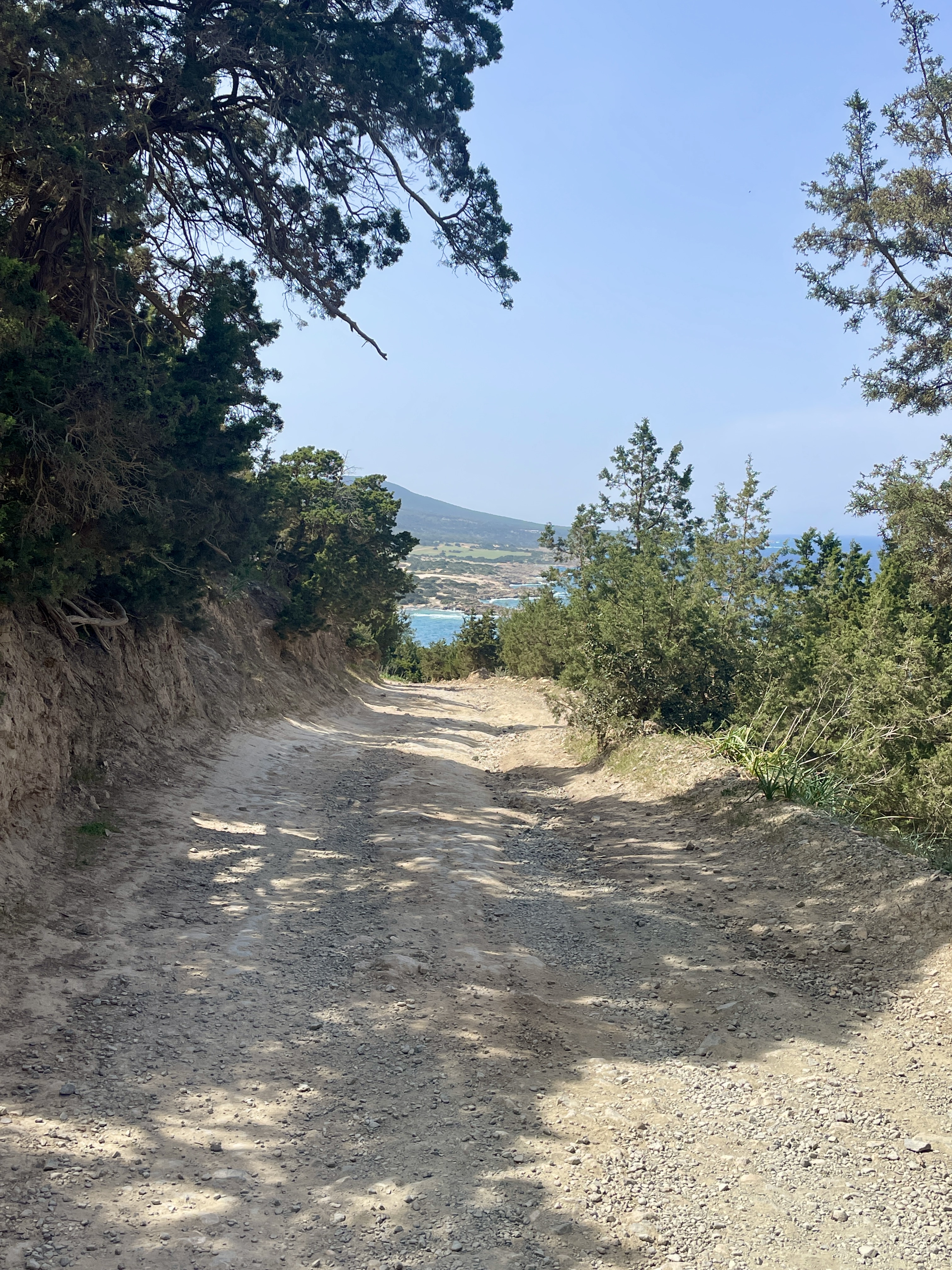 Walking the Aphrodite Nature Trail Coastal Route to Blue Lagoon