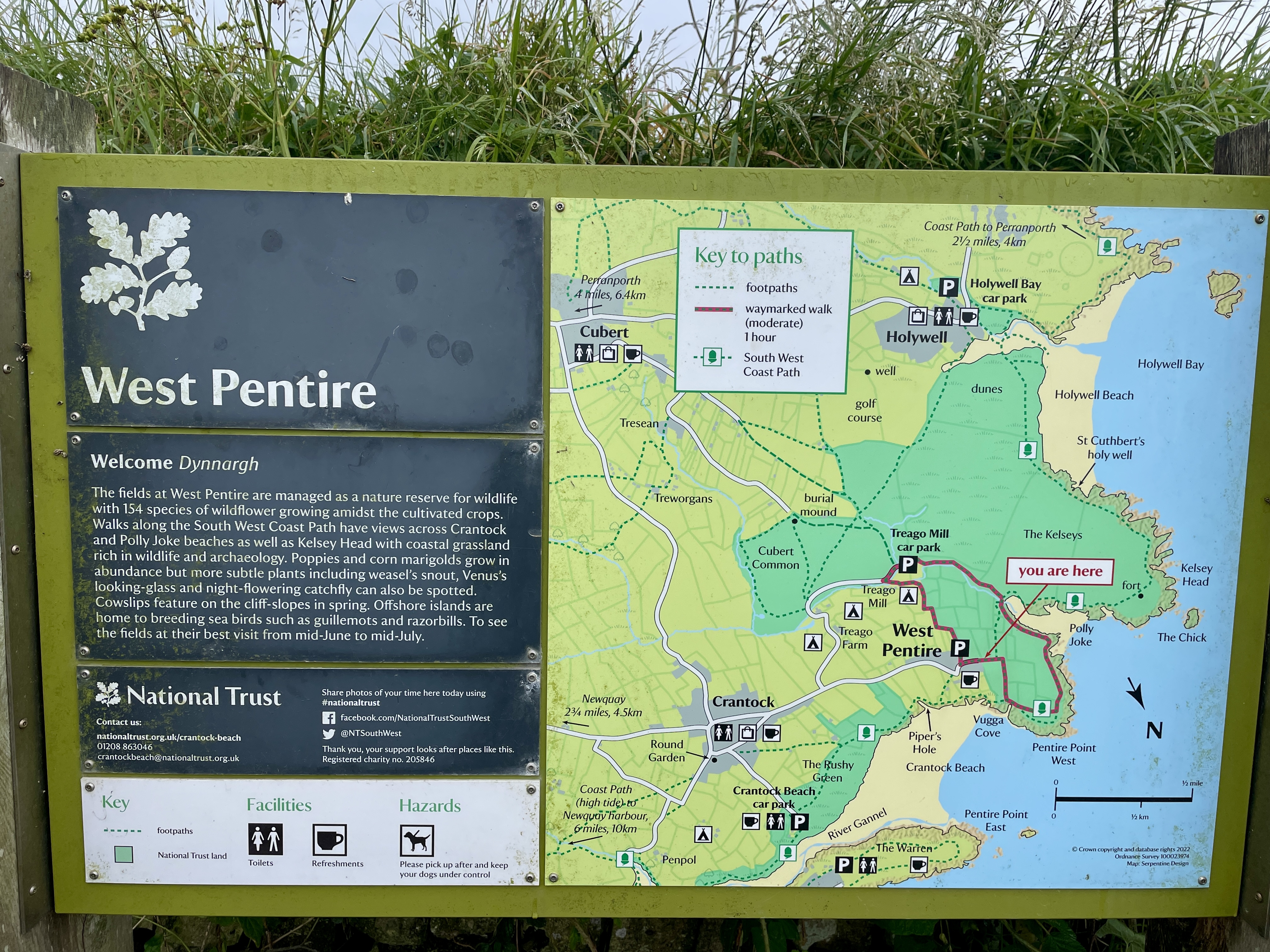 West Pentire Map