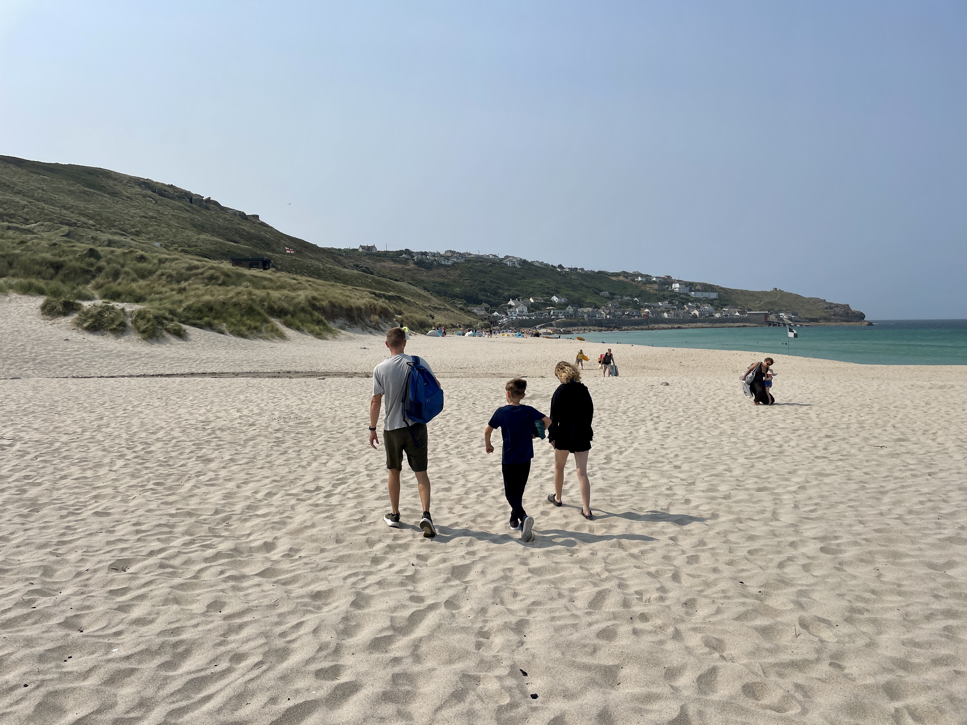 Sennen Beach getting busier in August
