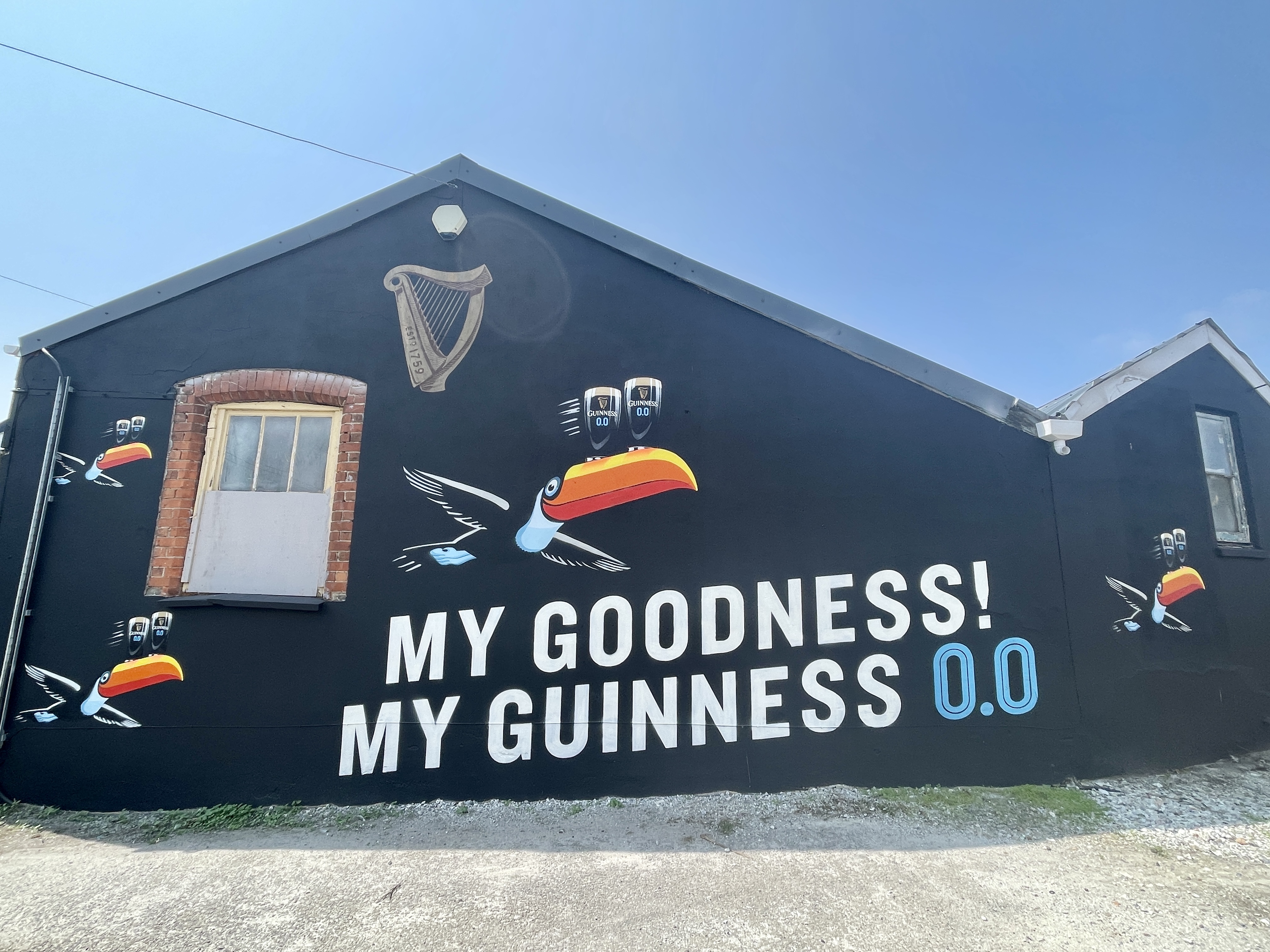 Guinness Mural Project Eighty Three Wesley yard Newquay 