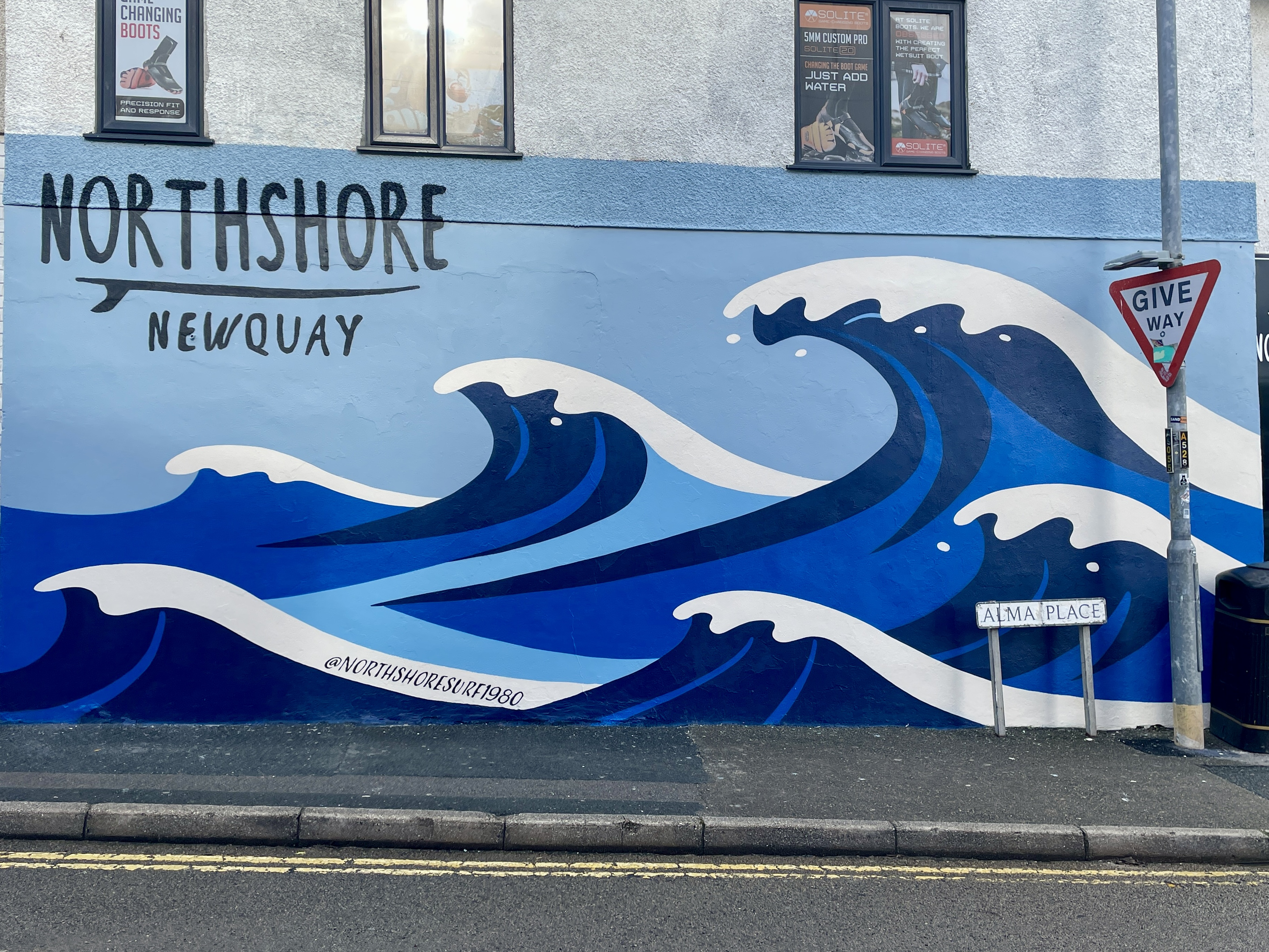 Northshore Wave Mural Newquay 2025