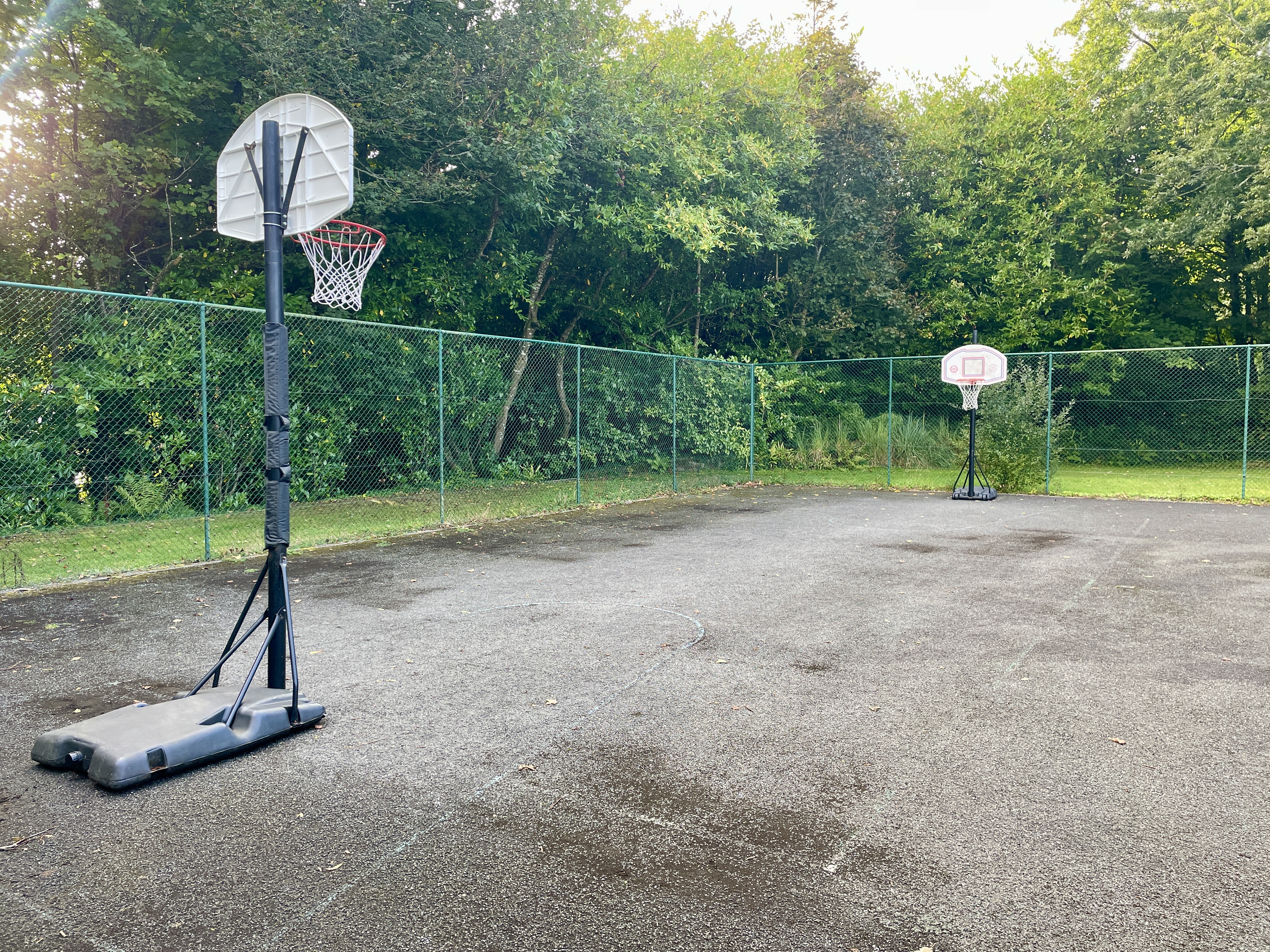 Outdoor sports courts at Clowance Estate