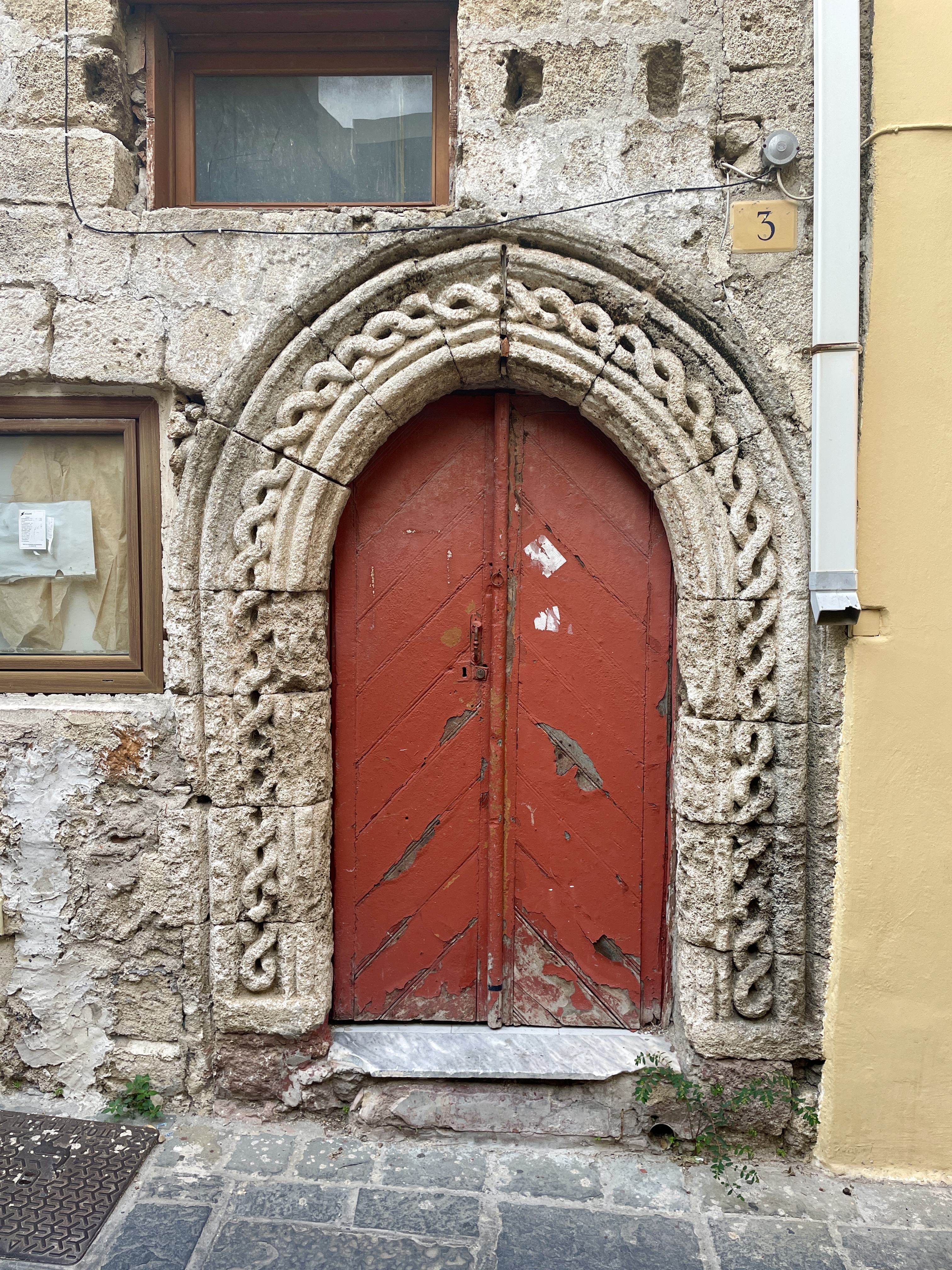 arched doorways in rhodes old town