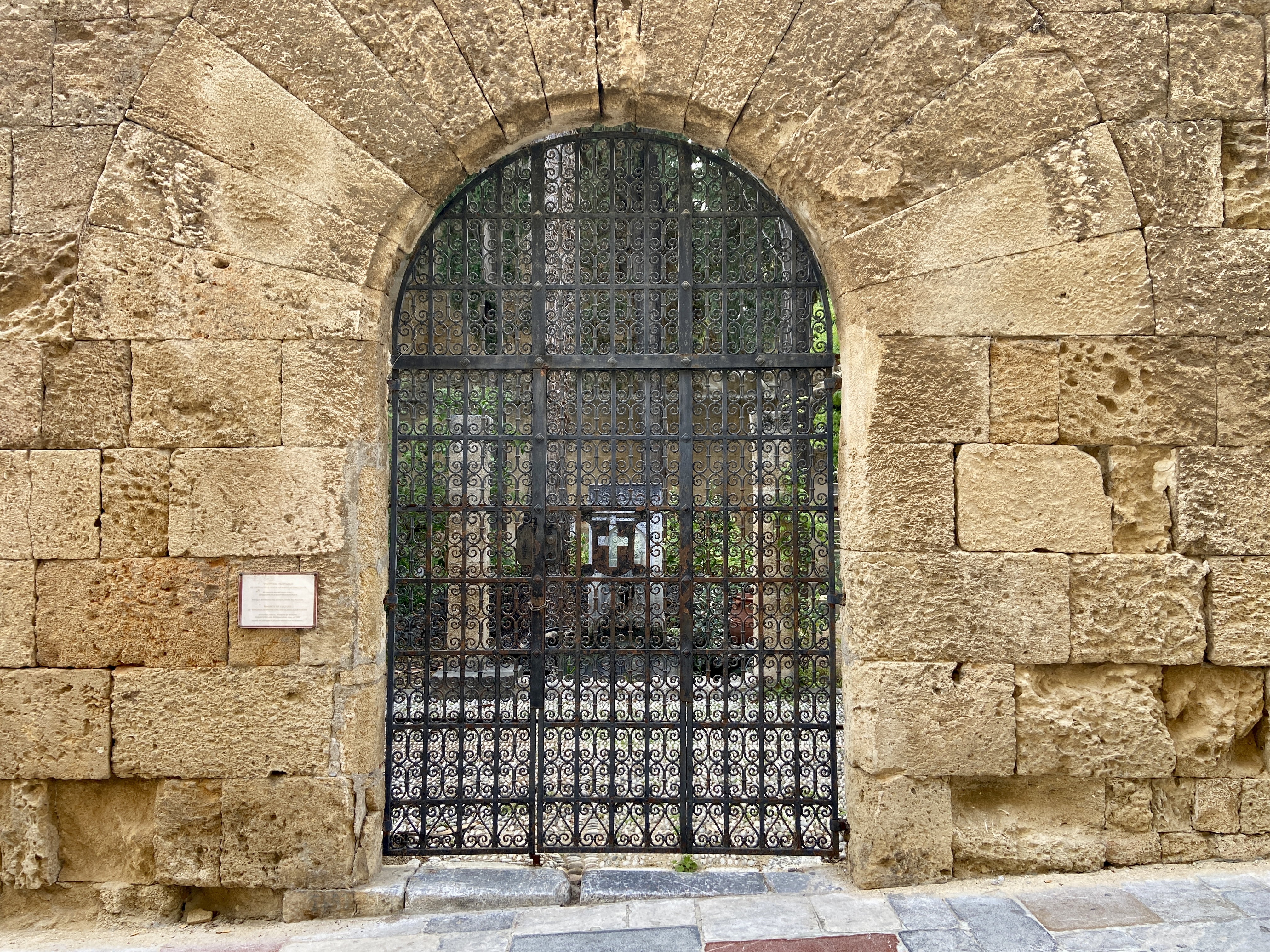 arched doorways in rhodes old town