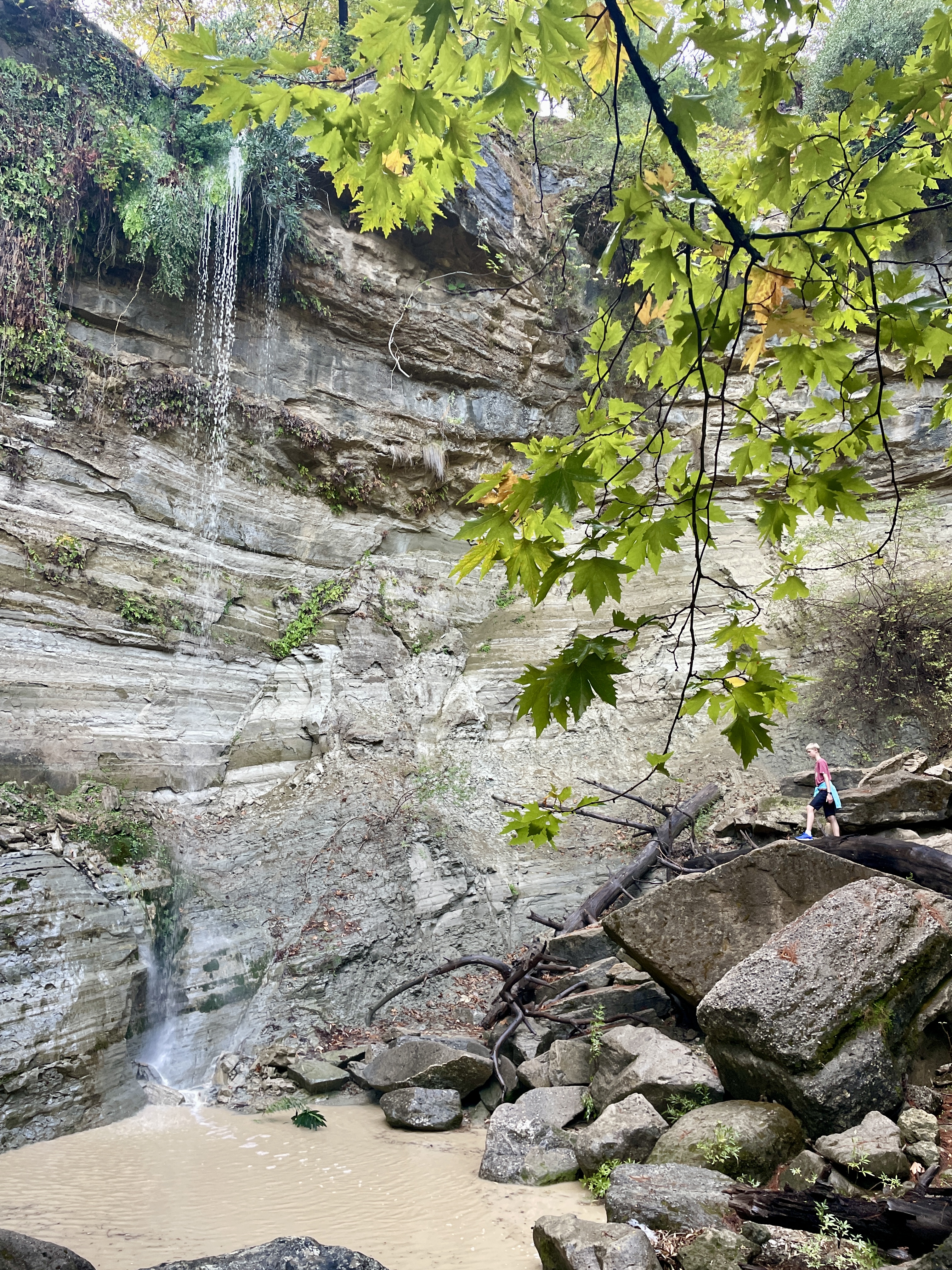 waterfall at seven springs