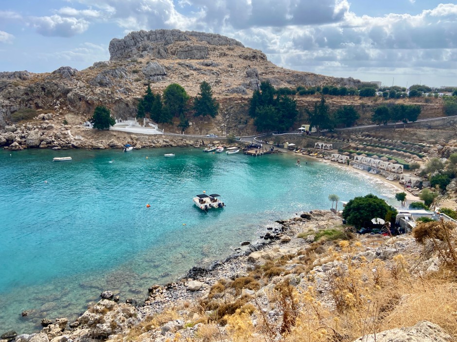st pauls bay lindos rhodes greece