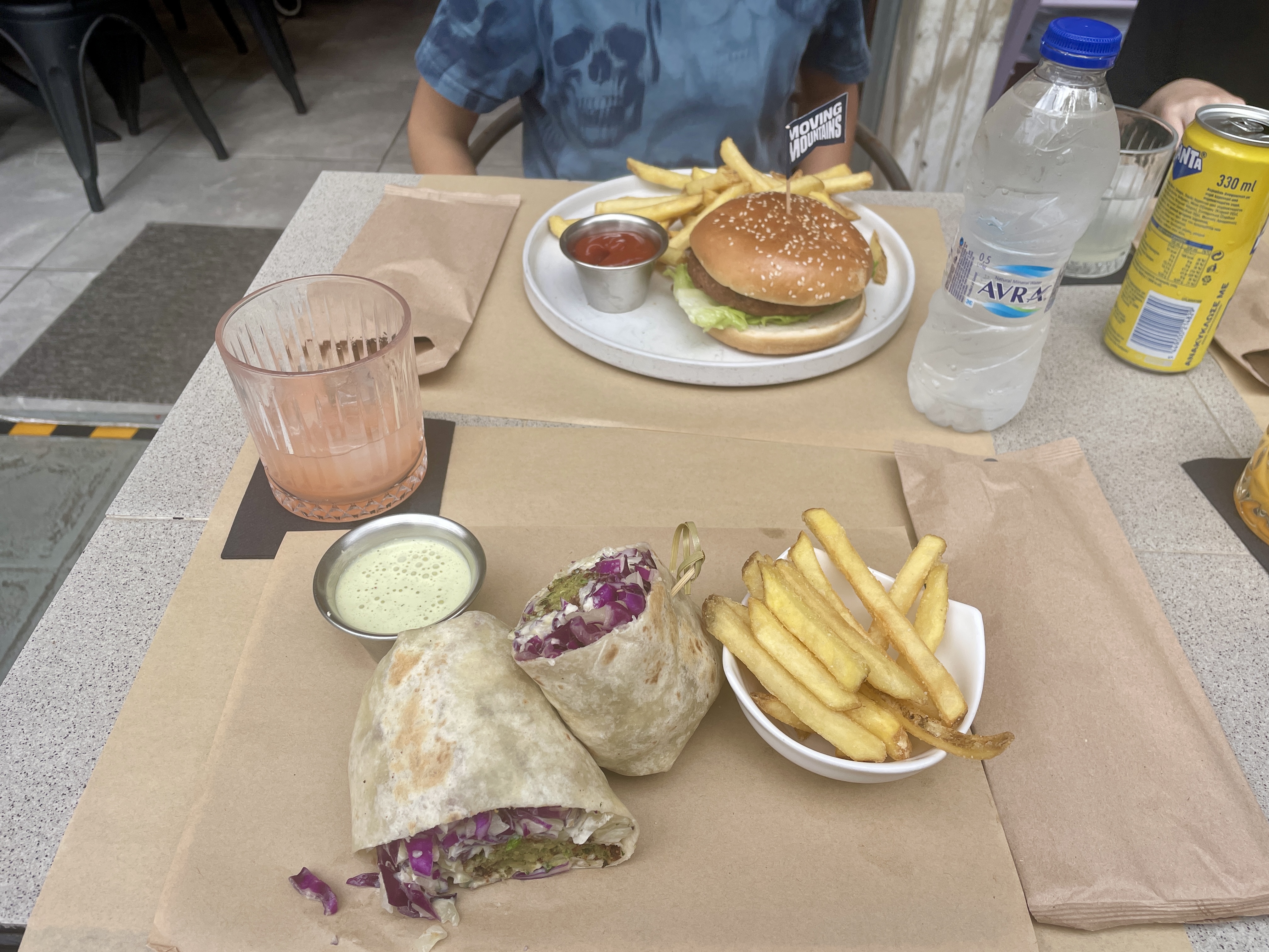 Delicious vegan food at ONO in Rhodes New Town