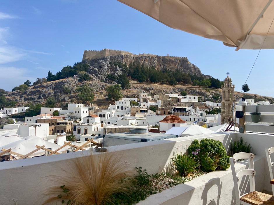 T-Veg Review: Vegan Lunch & Dinner With Rooftop Lindos Views