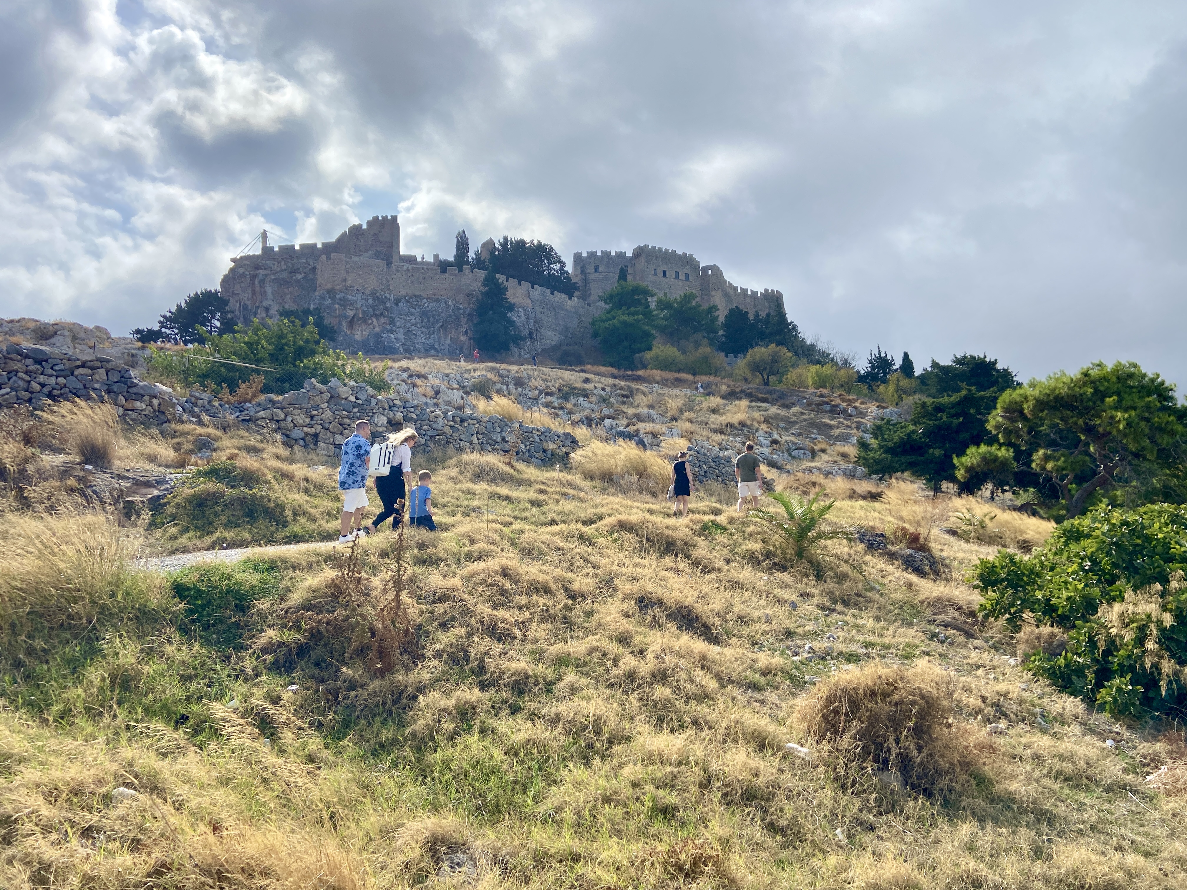 Walking to the Acropolis in Lindos, Rhodes