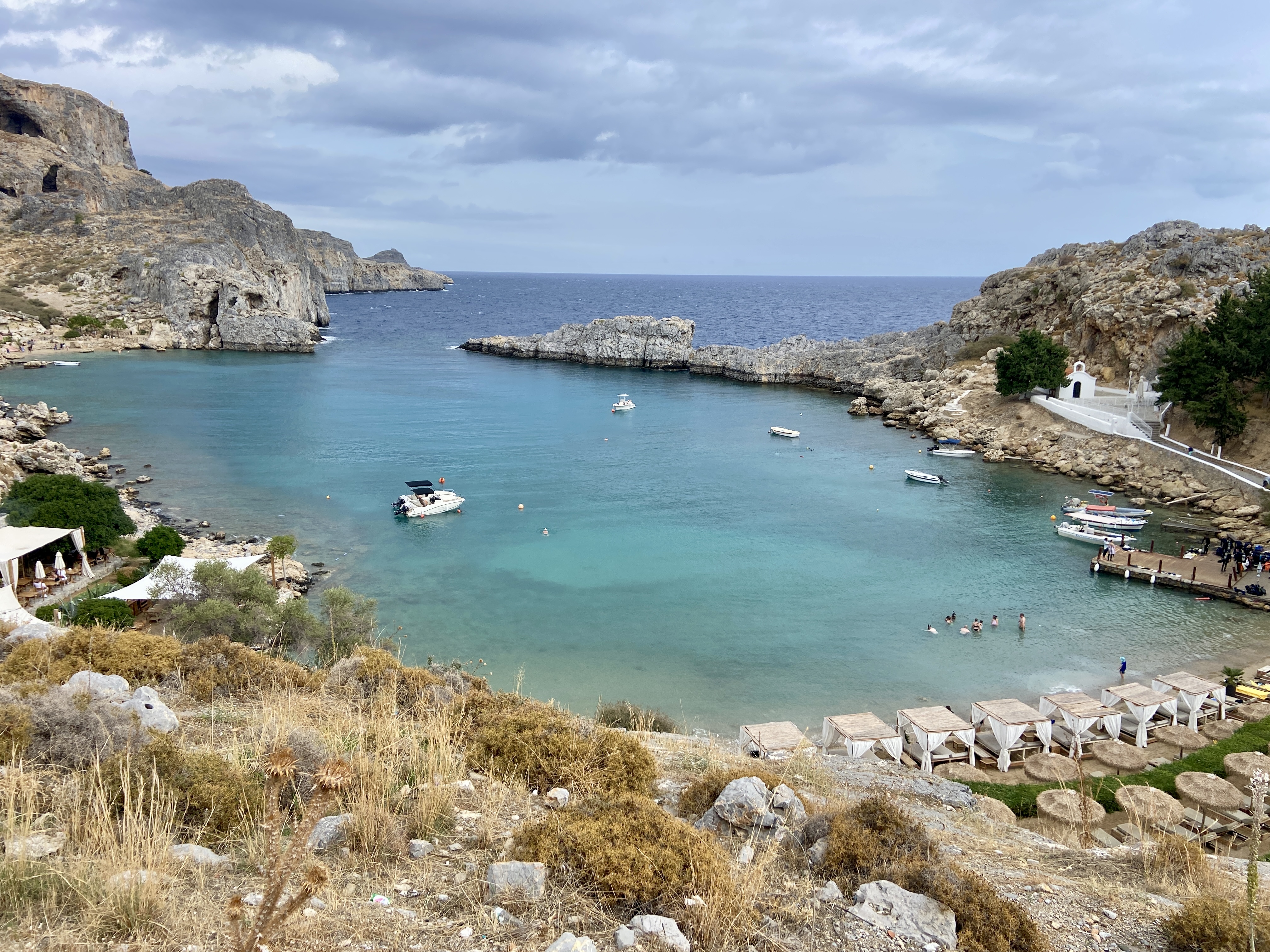 st pauls bay lindos rhodes greece