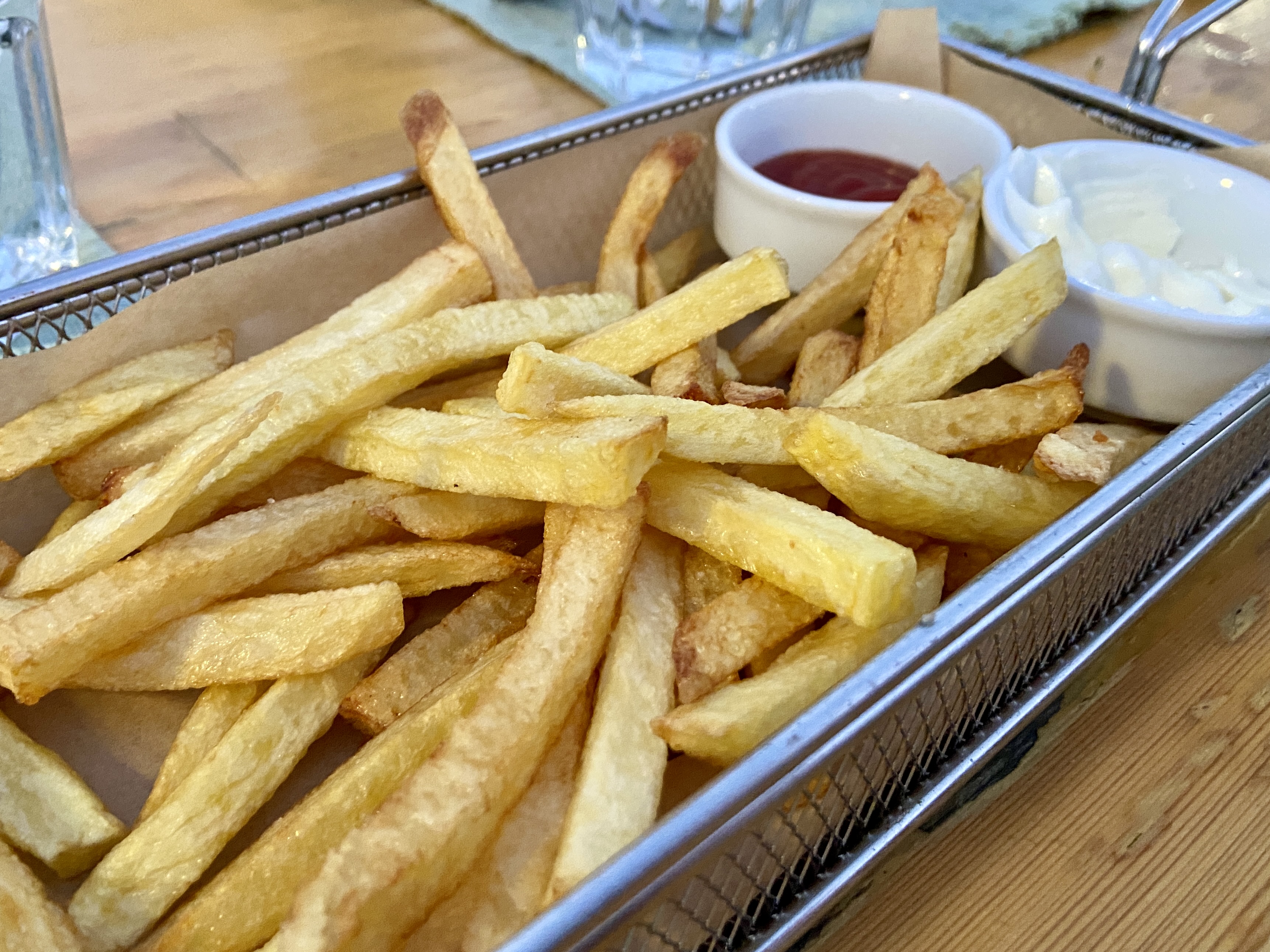 Homemade fries at T-Veg