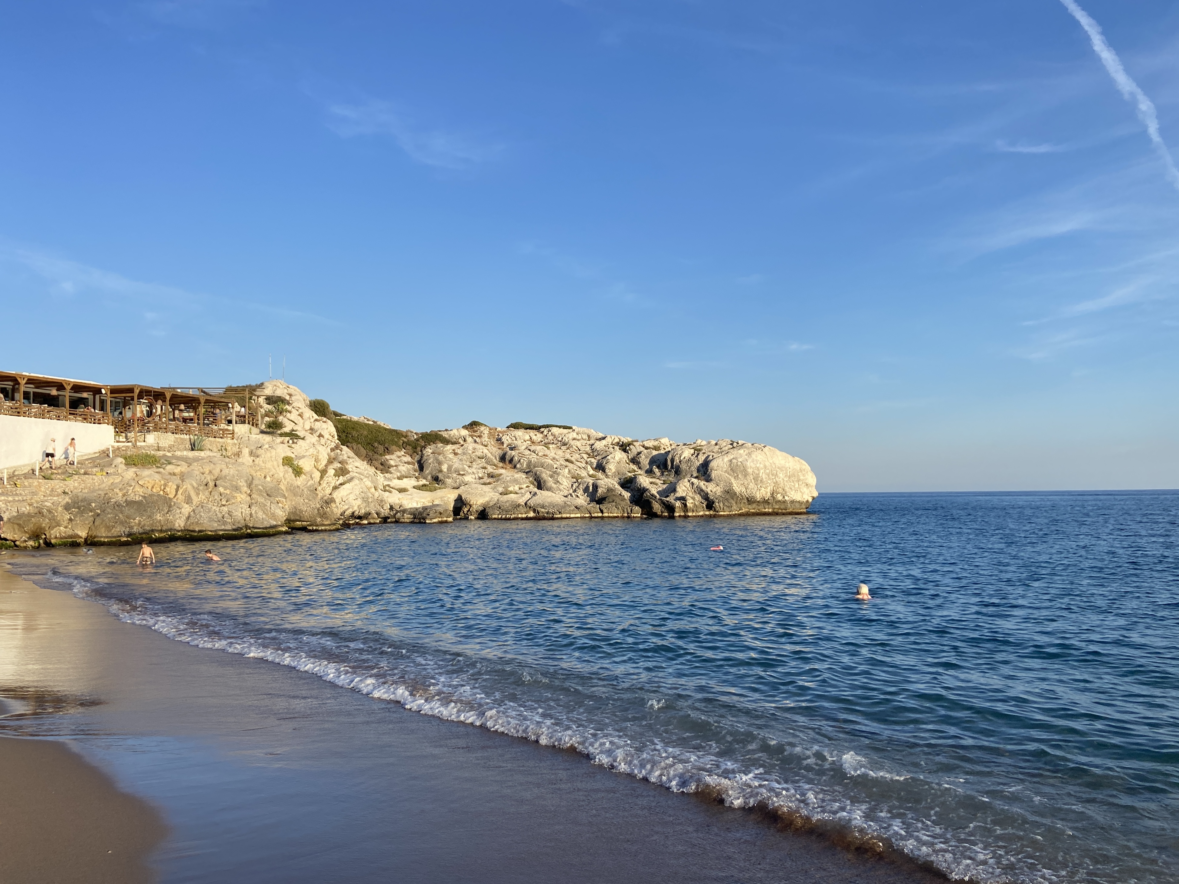Restaurant at the end of Kolymbia Beach